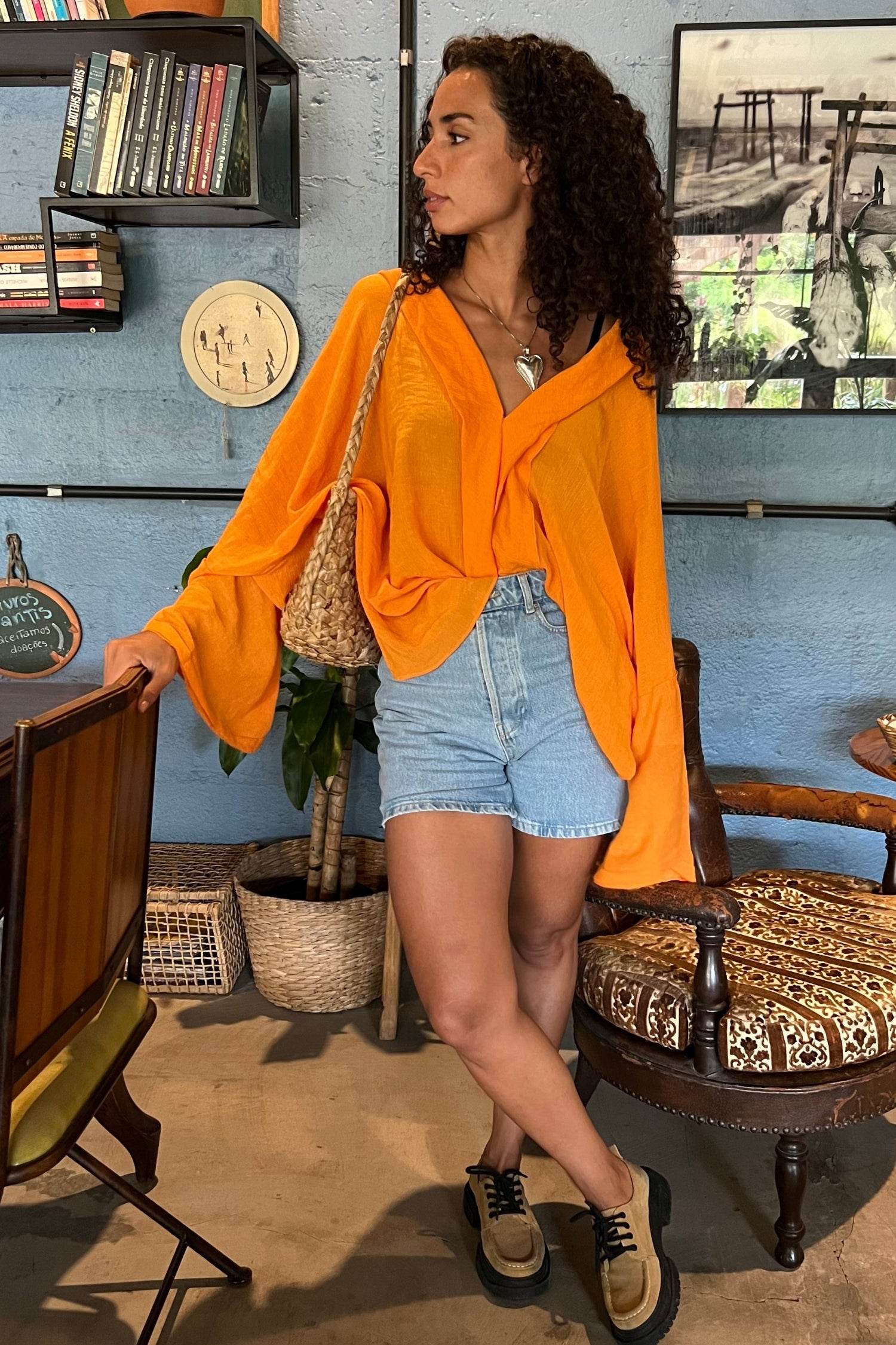 KIMONO YOKO CURTO TANGERINA - BOOBOO