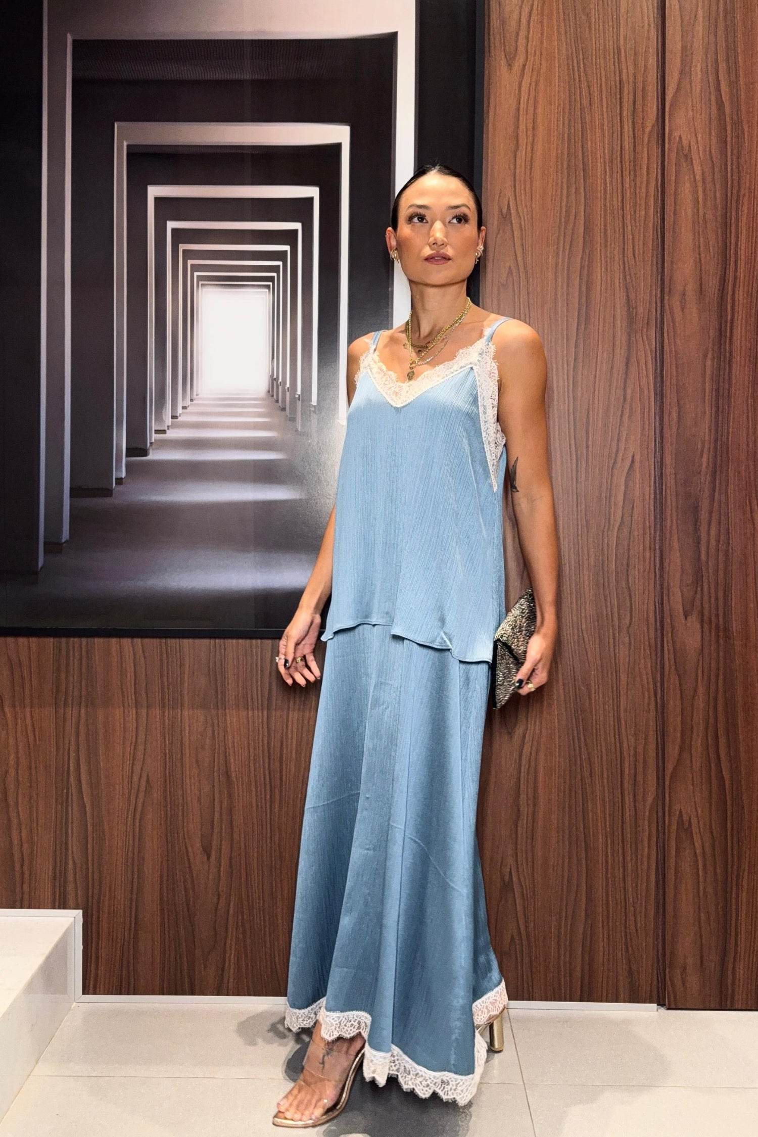 CONJUNTO RENDA AZUL - BOOBOO