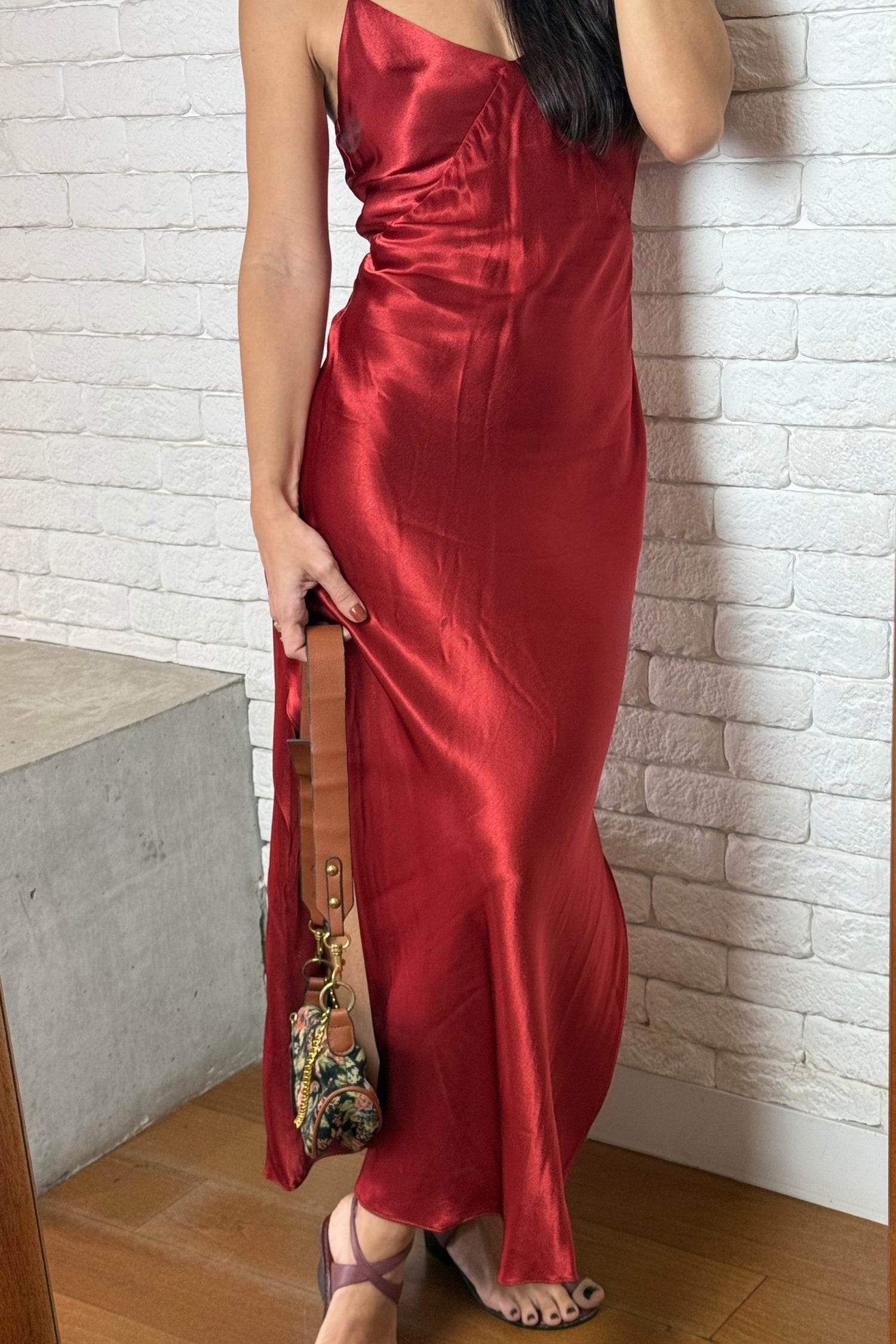 SLIP DRESS TELHA