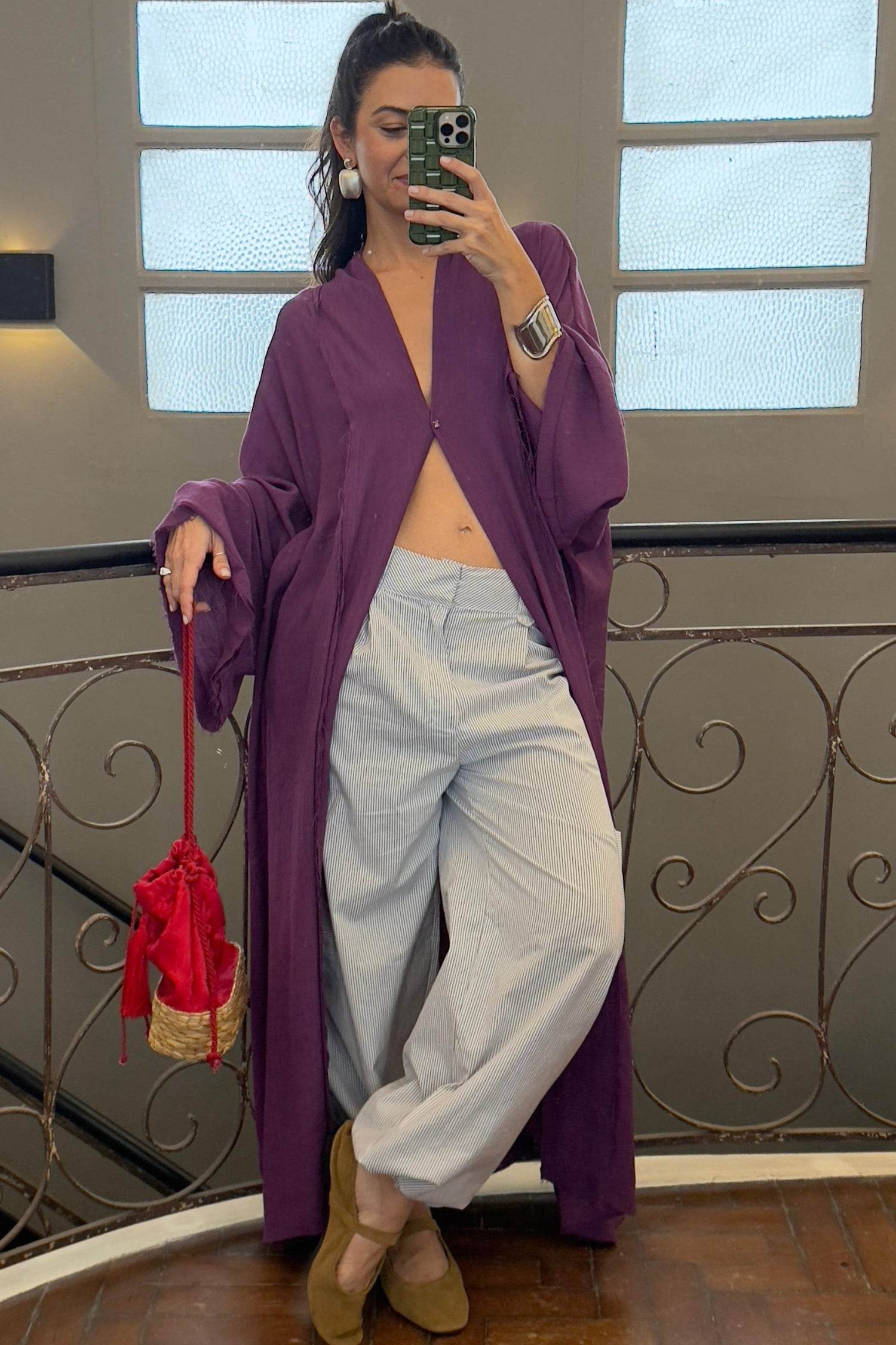 CALÇA CARGO LISTRADA - BOOBOO