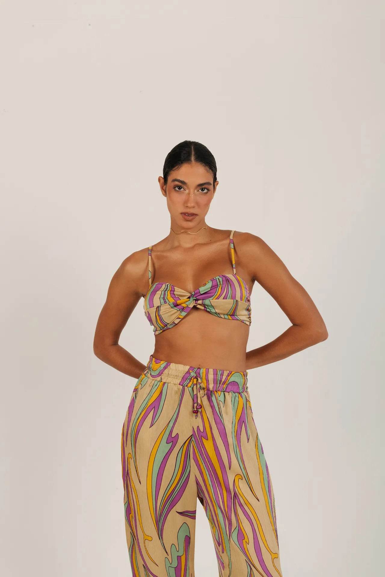 CROPPED ESTAMPADO NUDE - BOOBOO