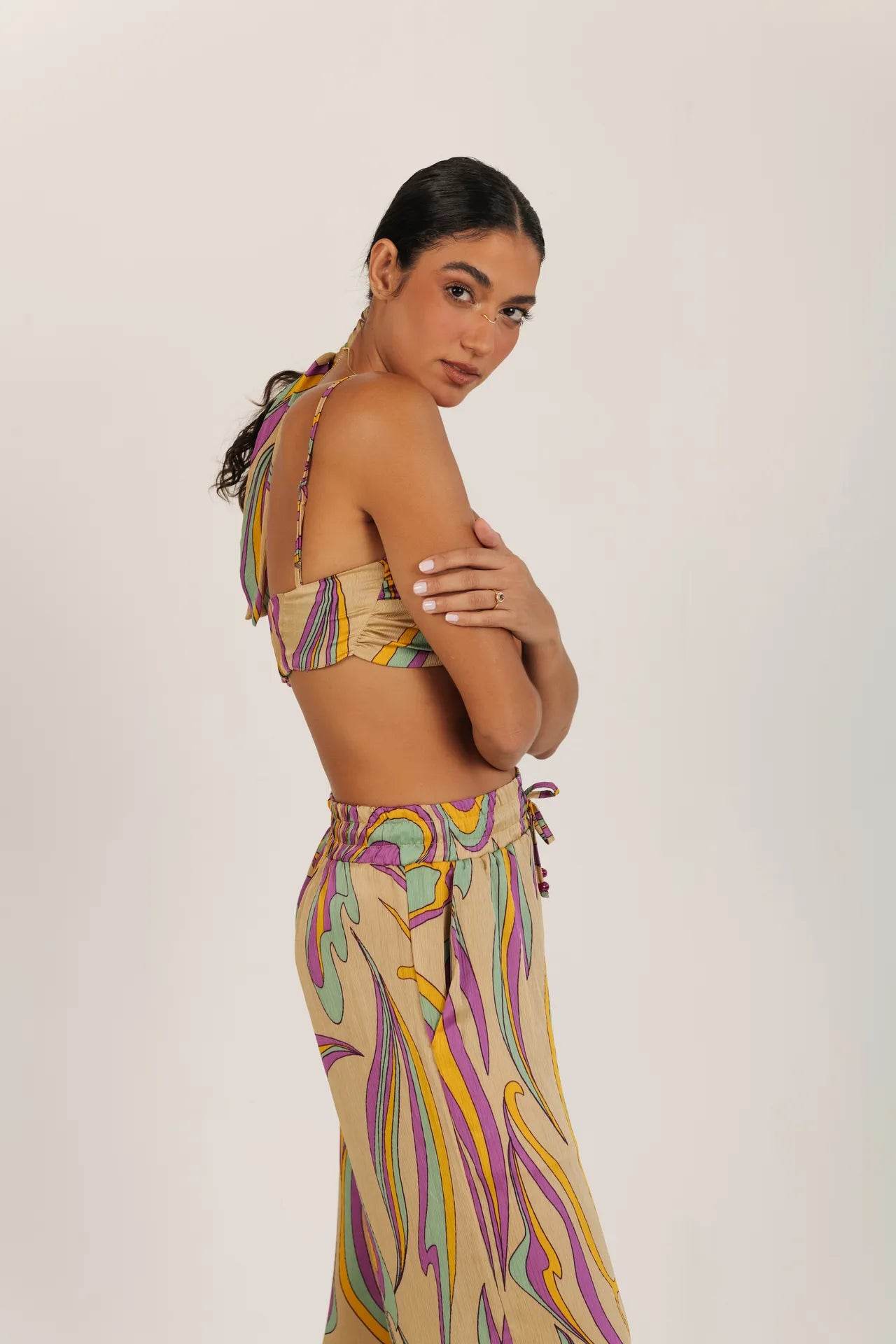 CROPPED ESTAMPADO NUDE - BOOBOO