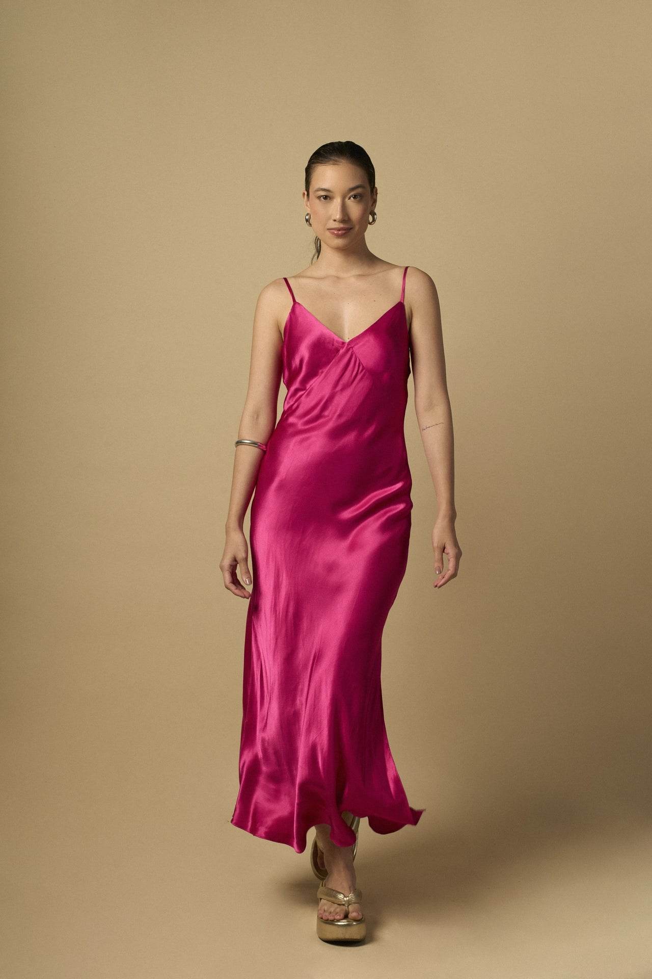 SLIP DRESS ROSA - BOOBOO