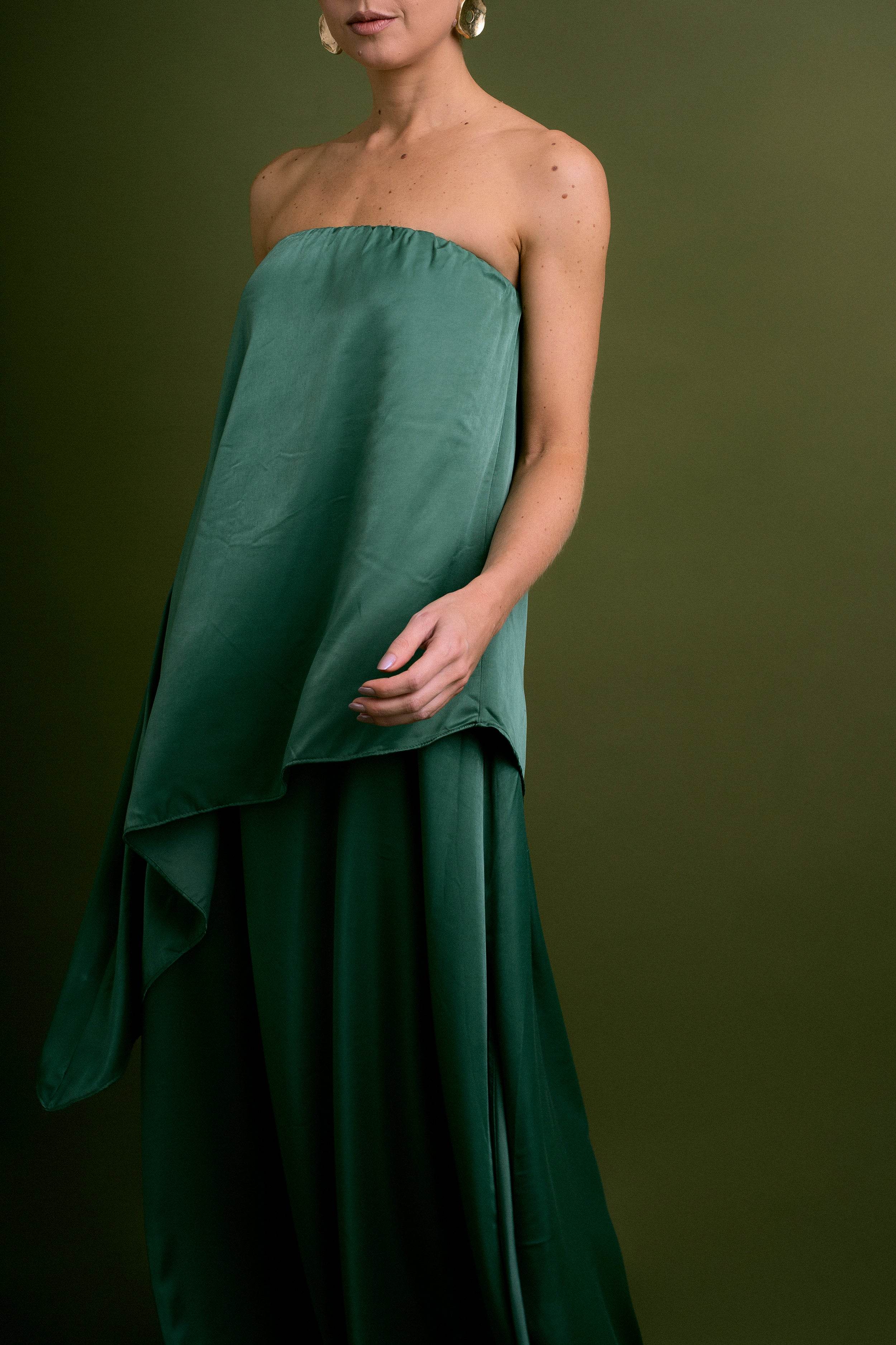 VESTIDO FESTA CAMADA VERDE - BOOBOO