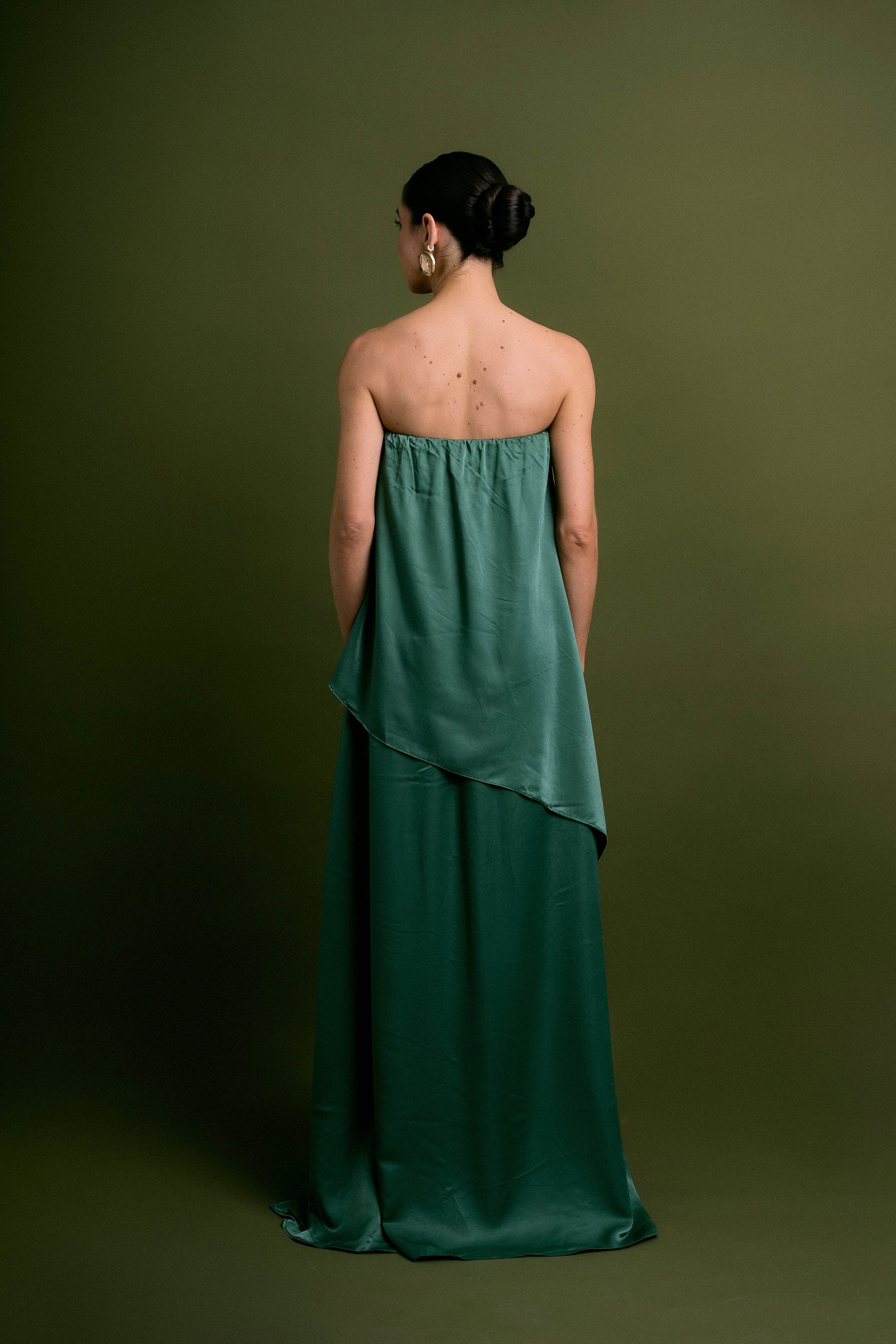 VESTIDO FESTA CAMADA VERDE - BOOBOO