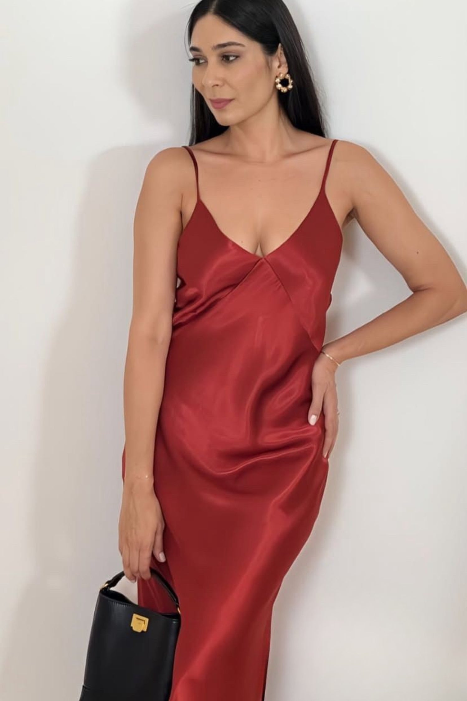 SLIP DRESS TELHA