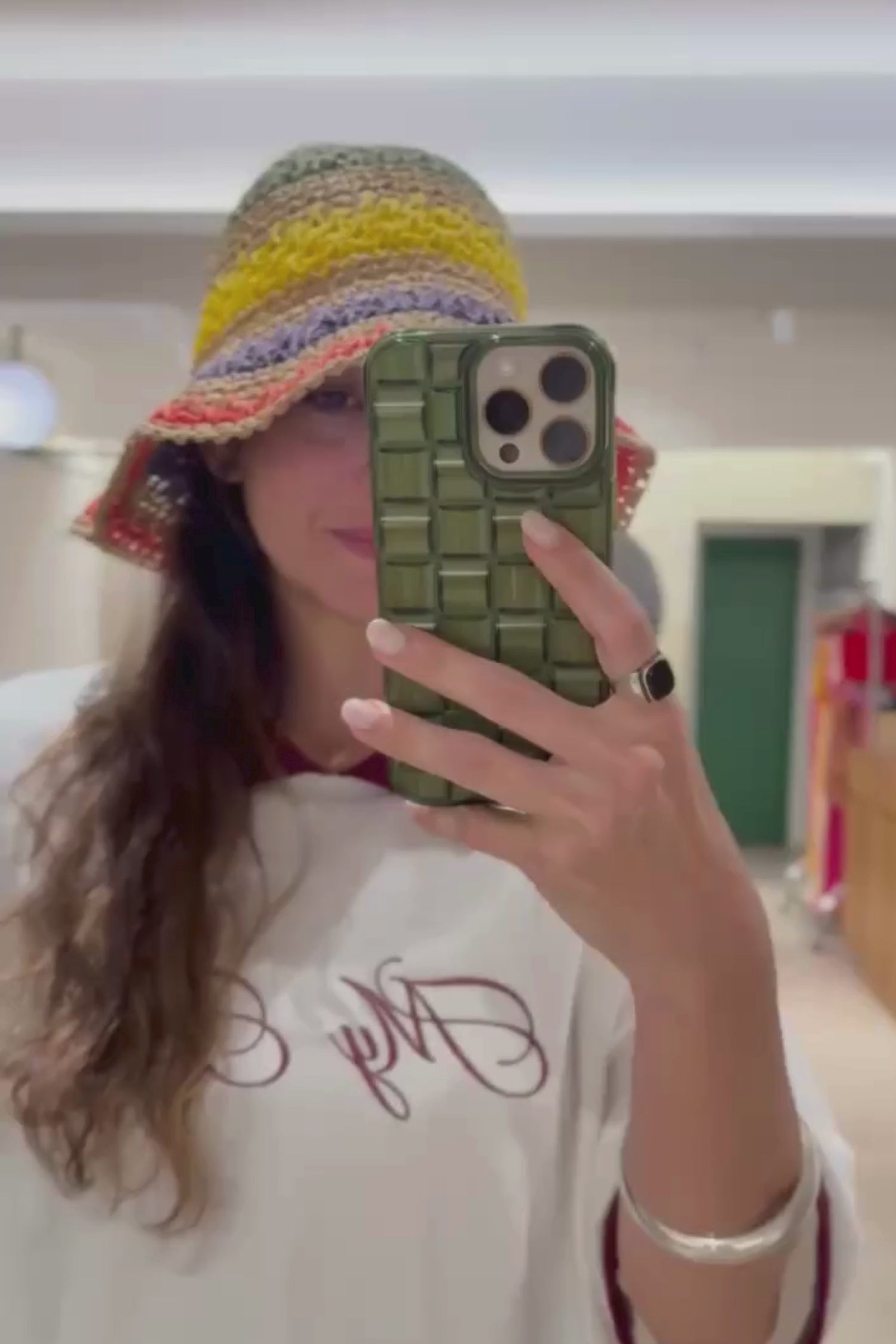 CHAPÉU BUCKET PALHA COLORIDO