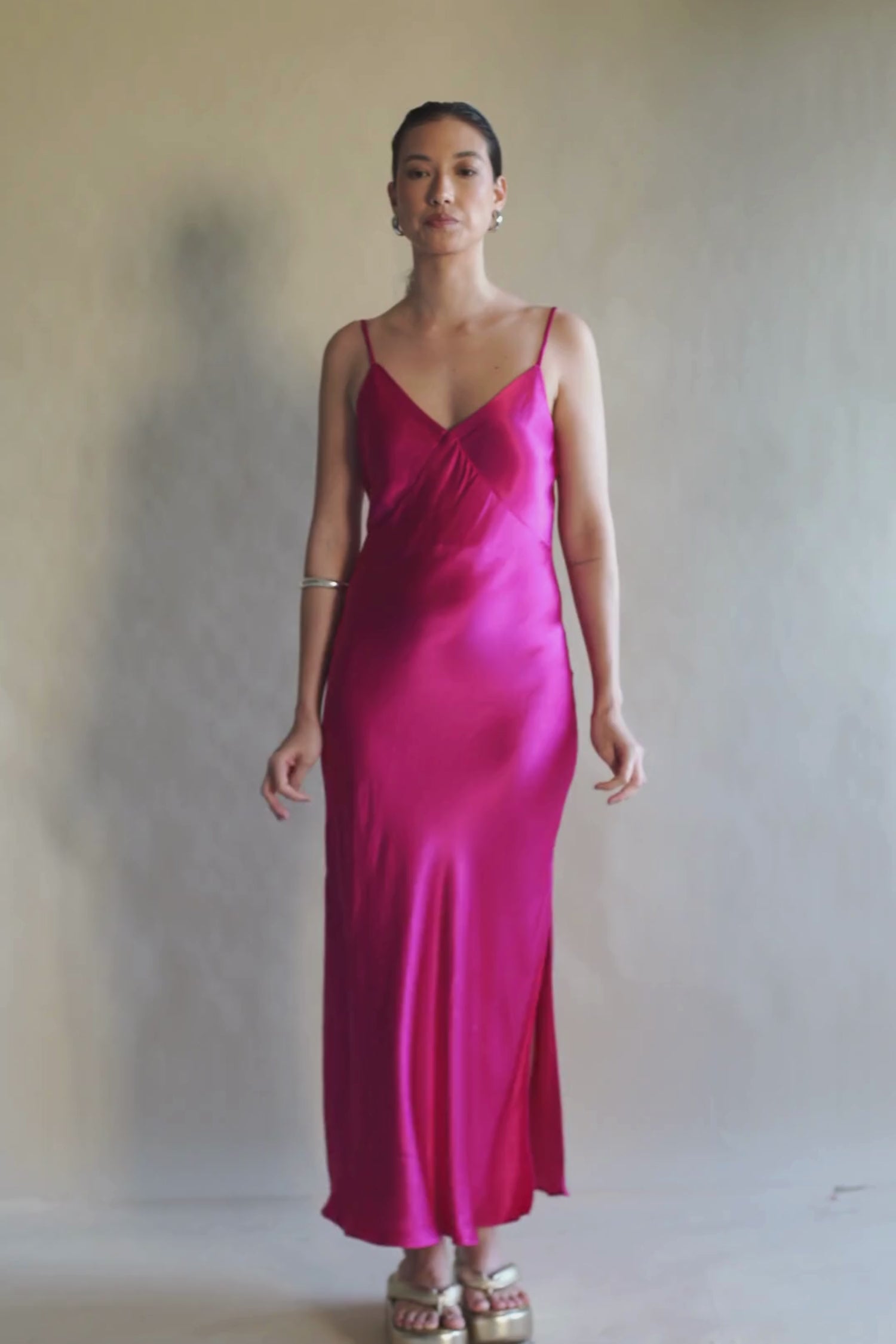 SLIP DRESS ROSA