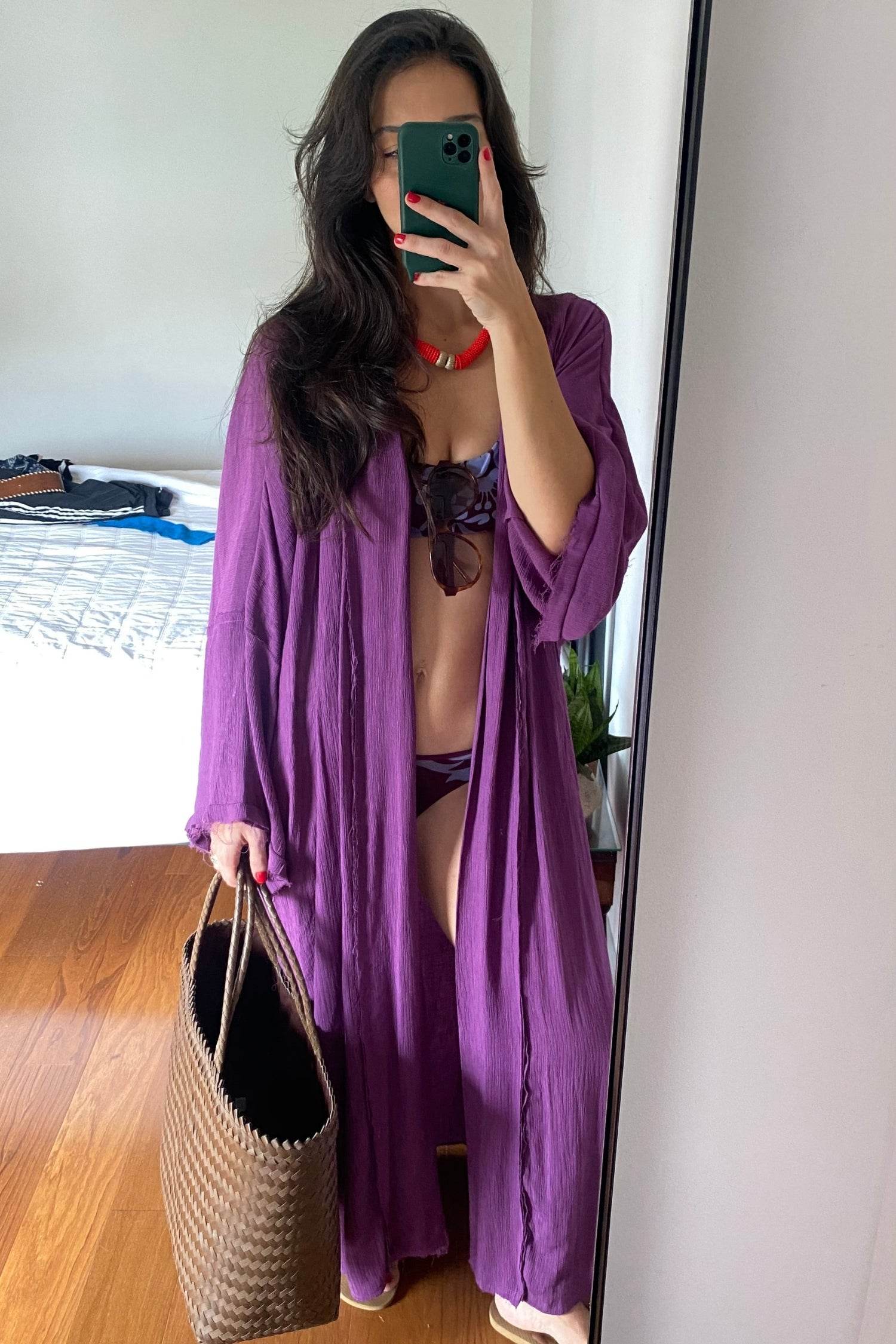 KIMONO YOKO LONGO PÚRPURA - BOOBOO