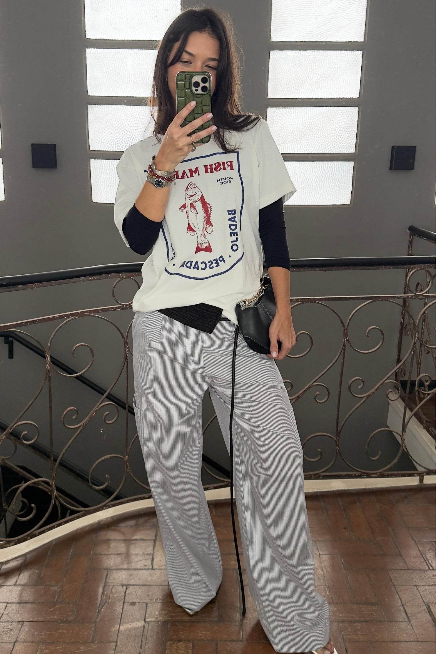 CALÇA CARGO LISTRADA - BOOBOO