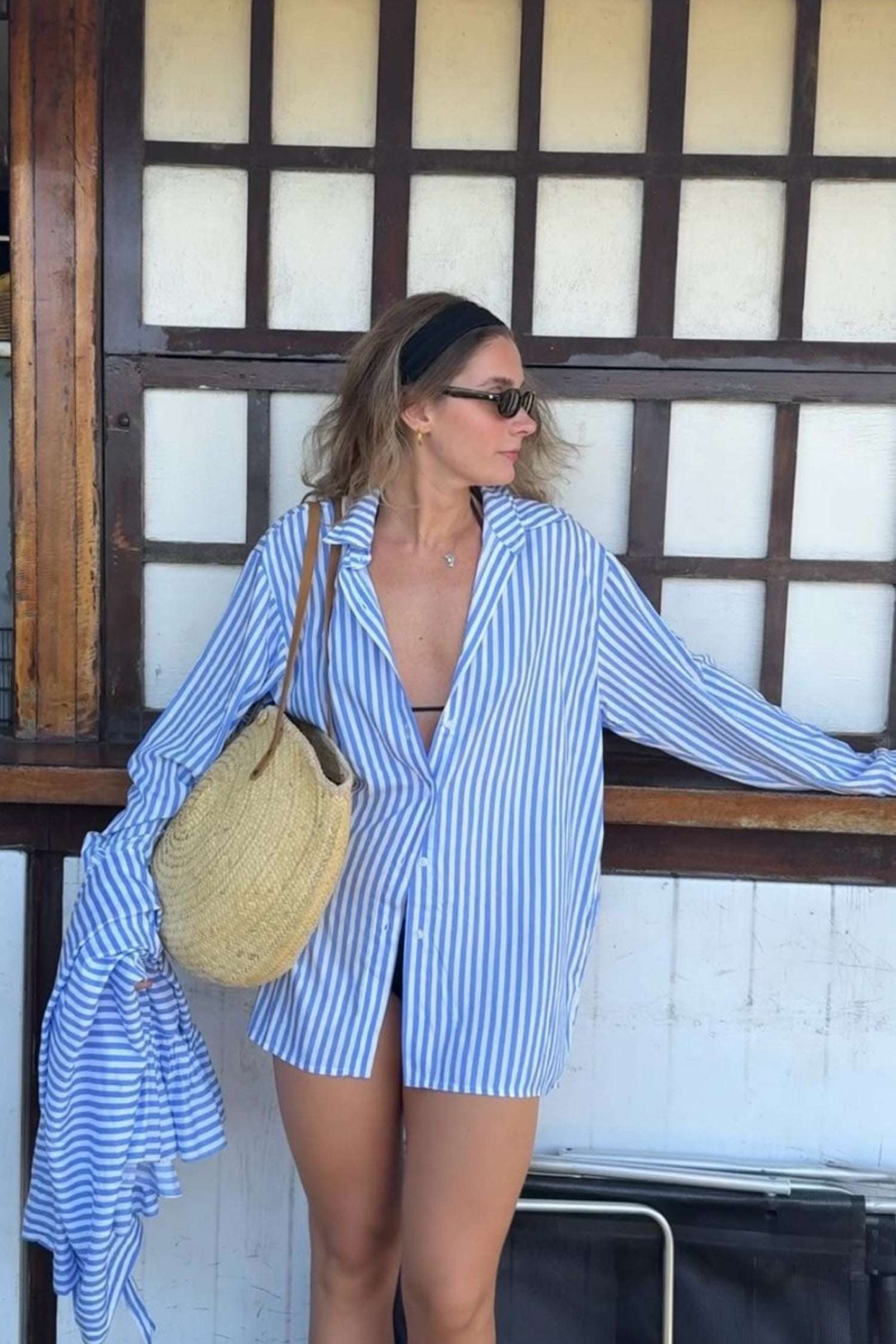 CAMISA LISTRADA AZUL