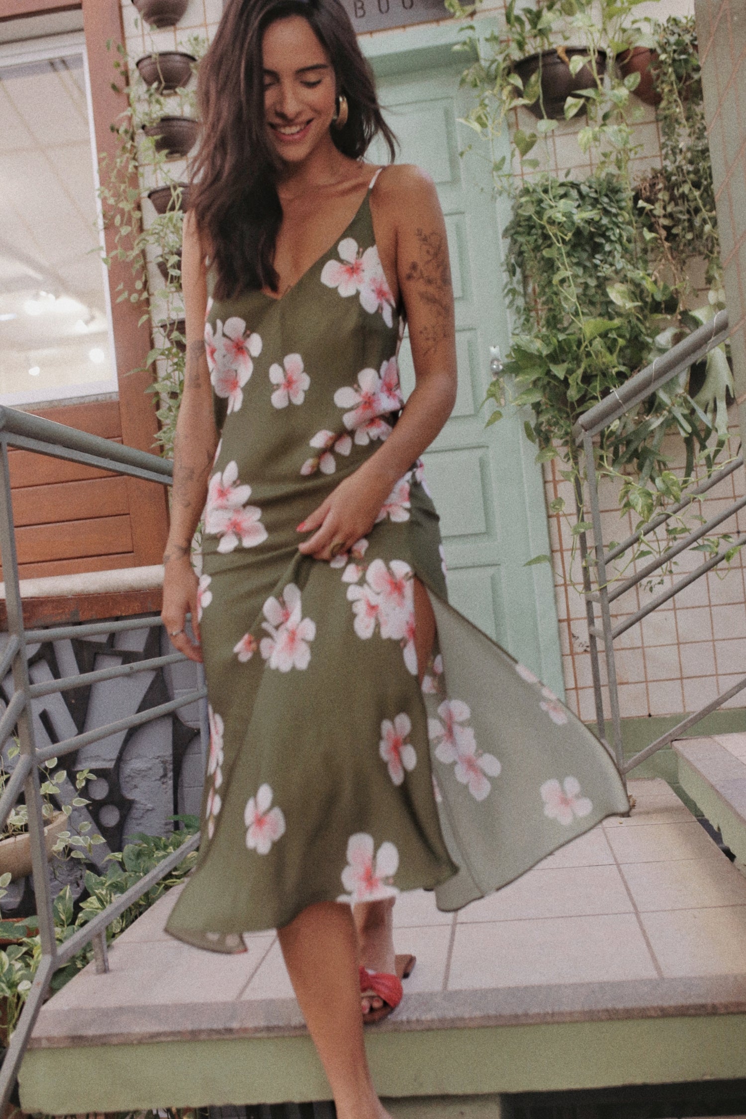 SLIP DRESS CEREJEIRA