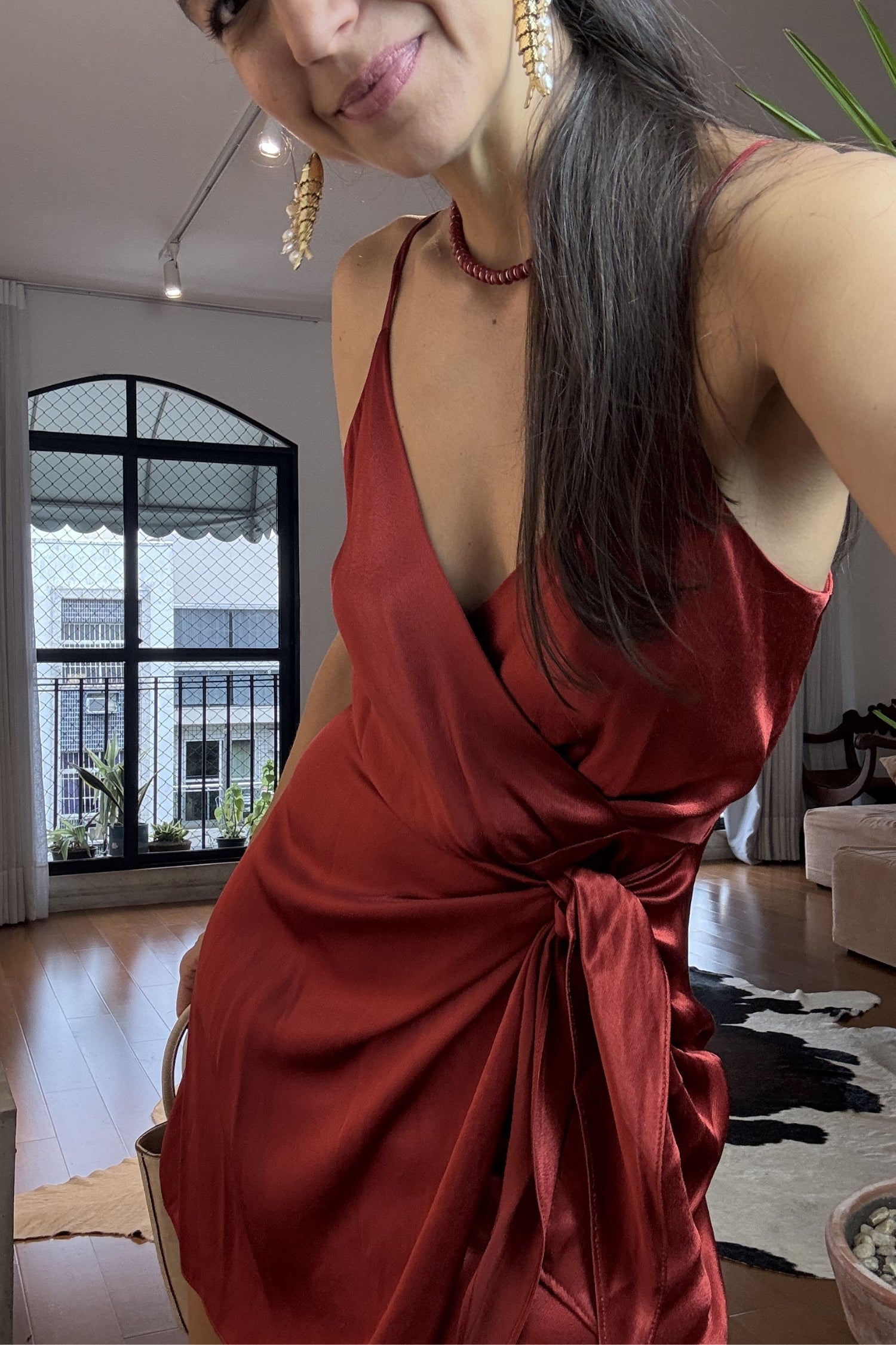 VESTIDO NÓ TELHA