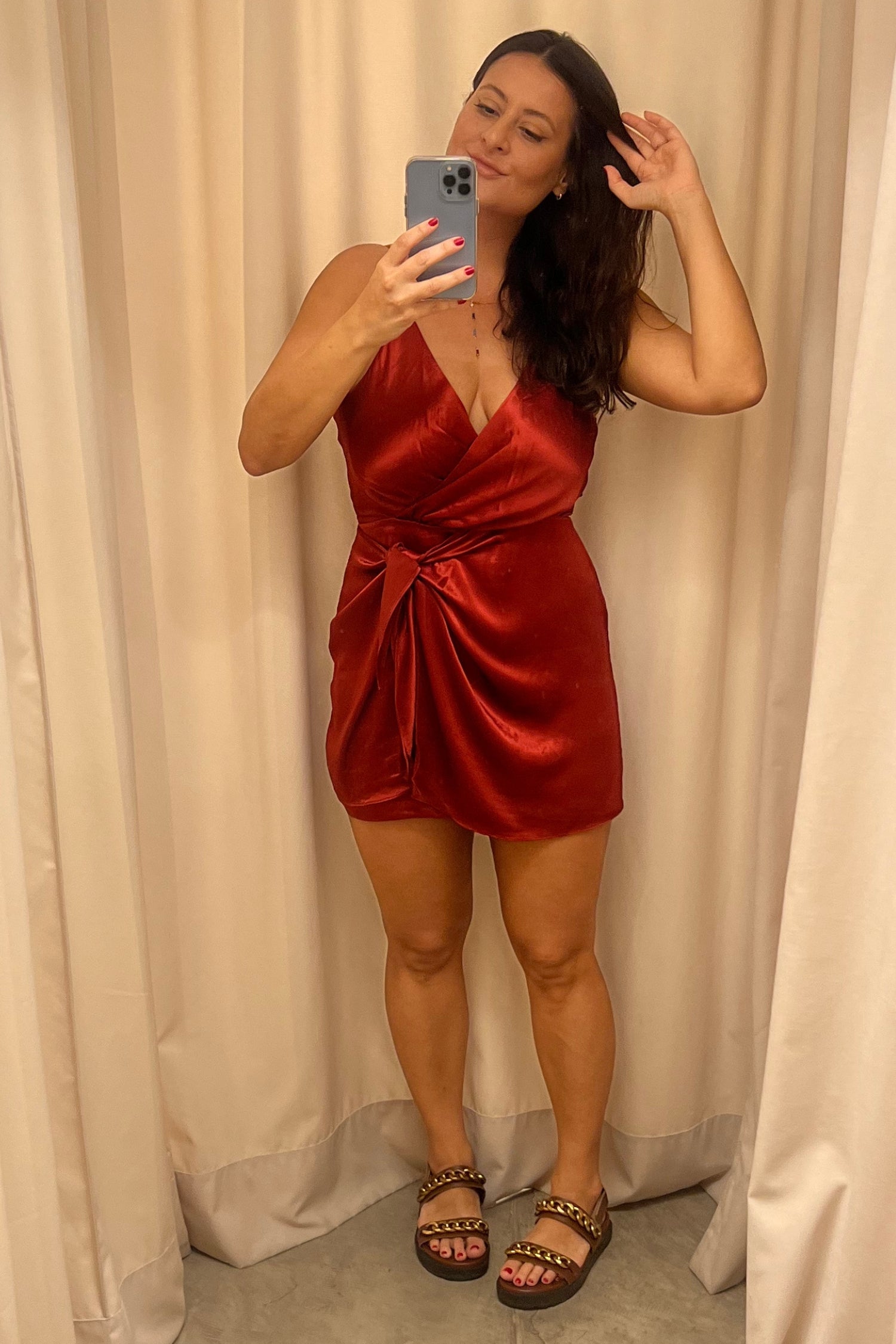VESTIDO NÓ TELHA