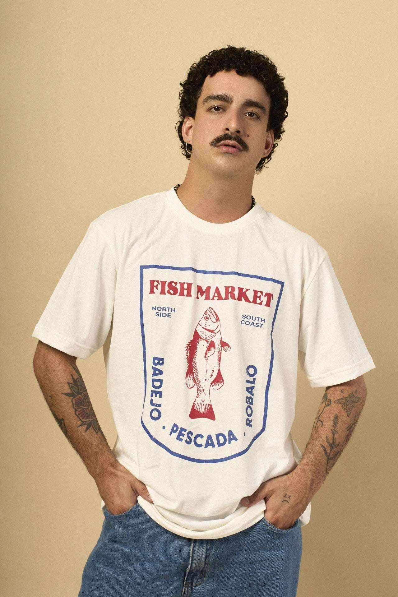 CAMISETA FISH MARKET - BOOBOO