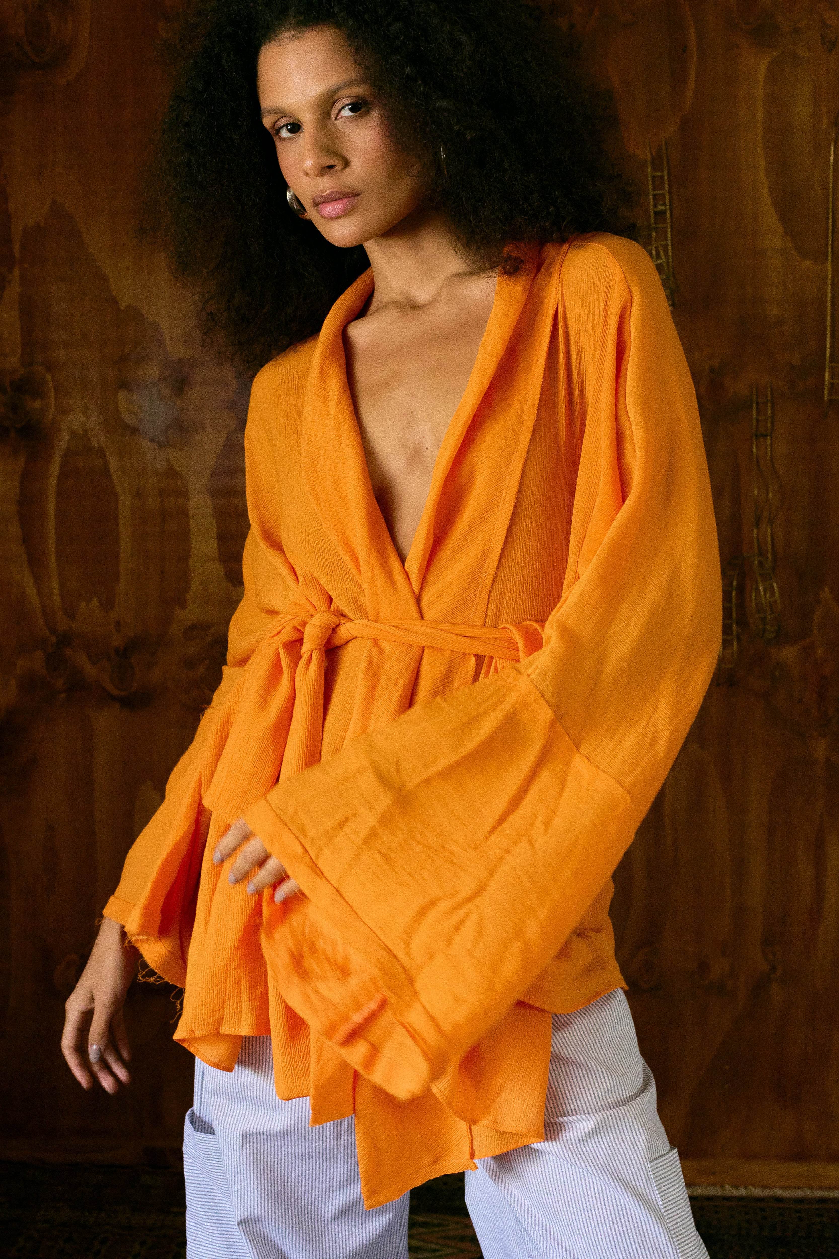CONJUNTO YOKO CURTO TANGERINA - BOOBOO