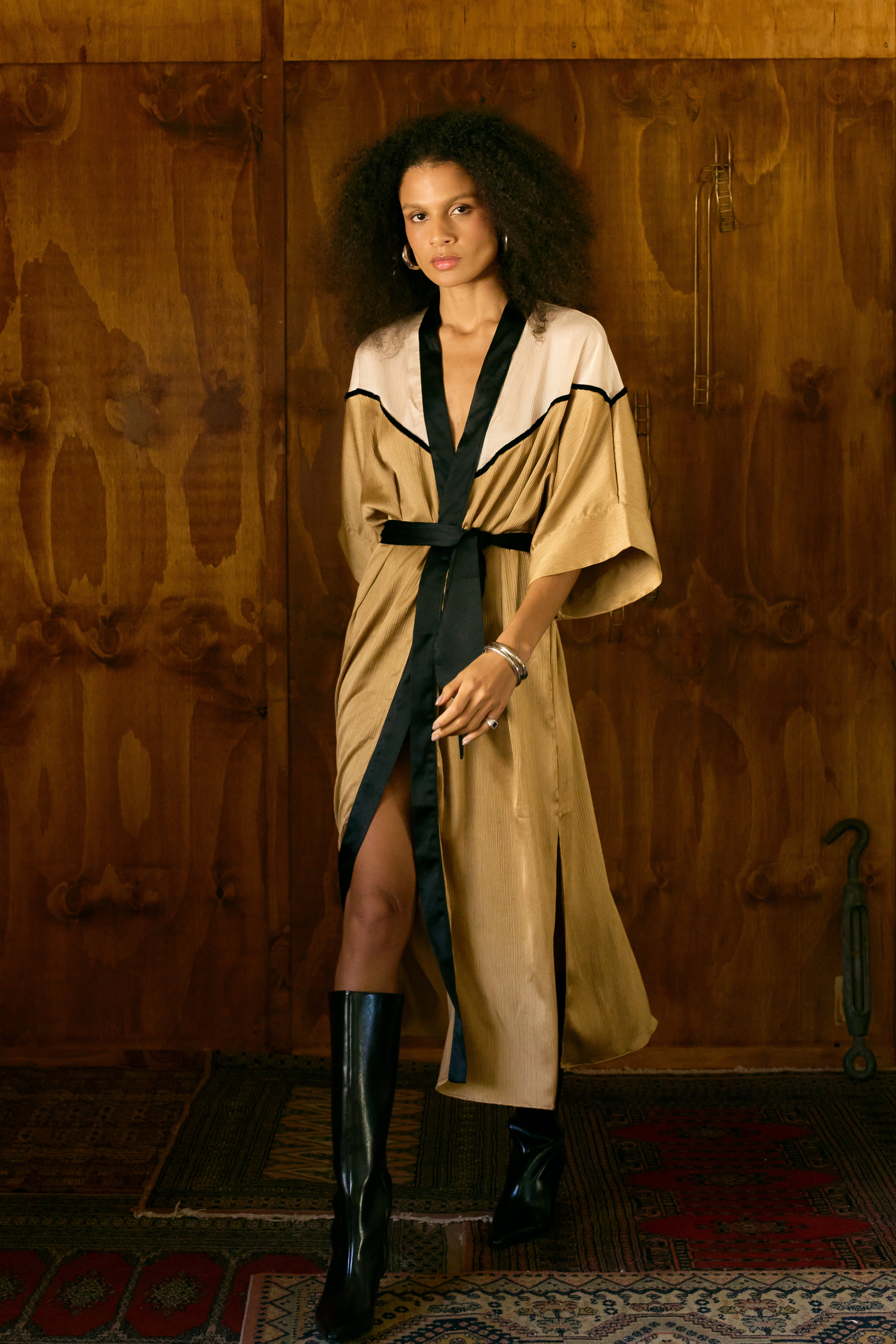 KIMONO TRICOLOR LONGO