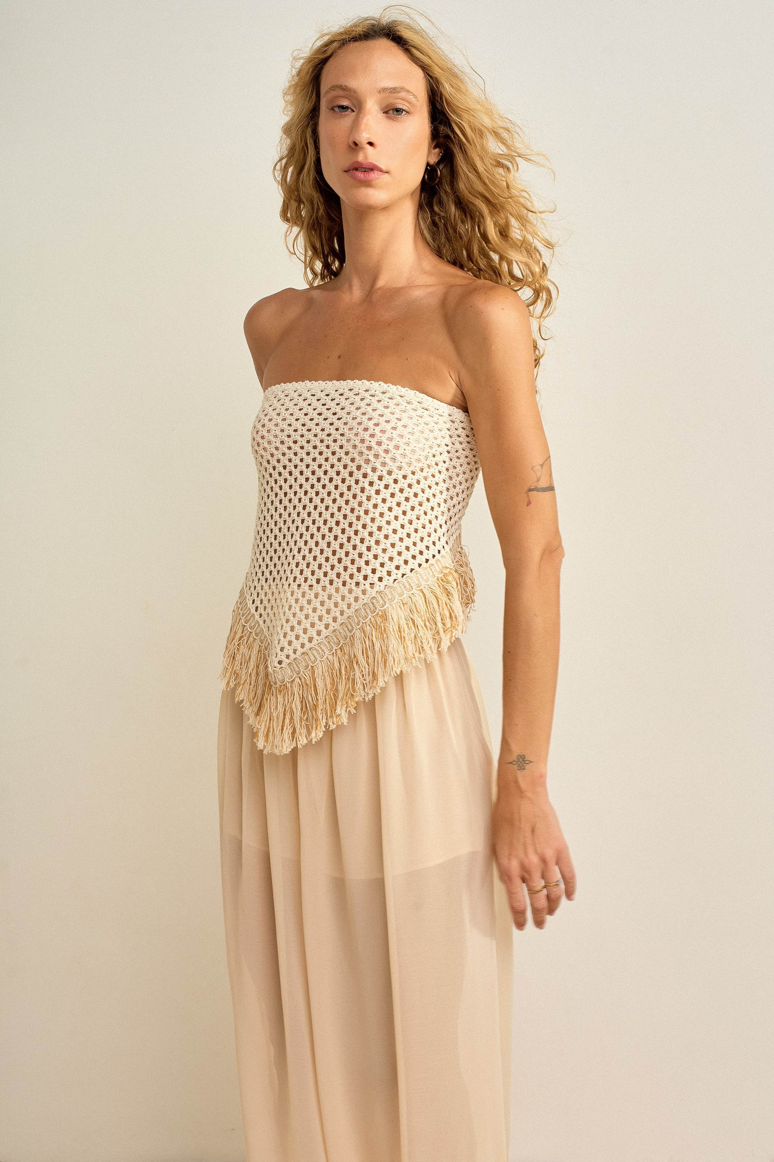 CONJUNTO CALÇA E LENÇO AVEIA - BOOBOO