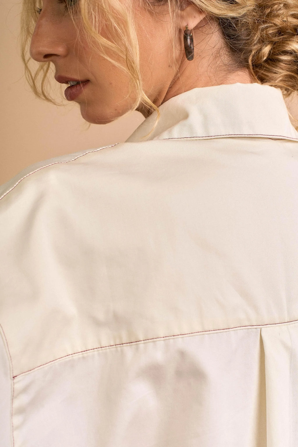 CAMISA OVERSIZED OFF WHITE-BOOBOO