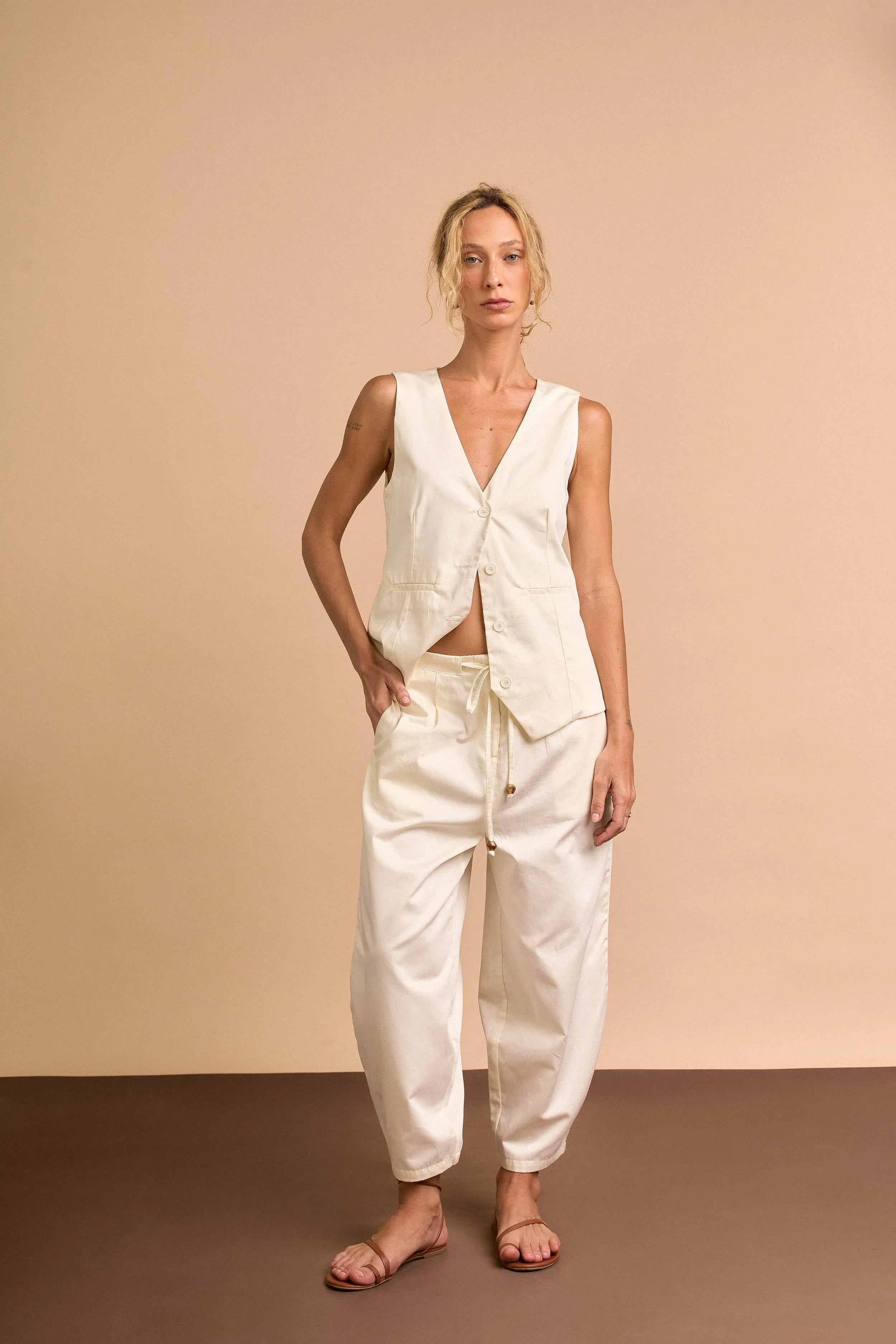 CALÇA OFF WHITE-BOOBOO