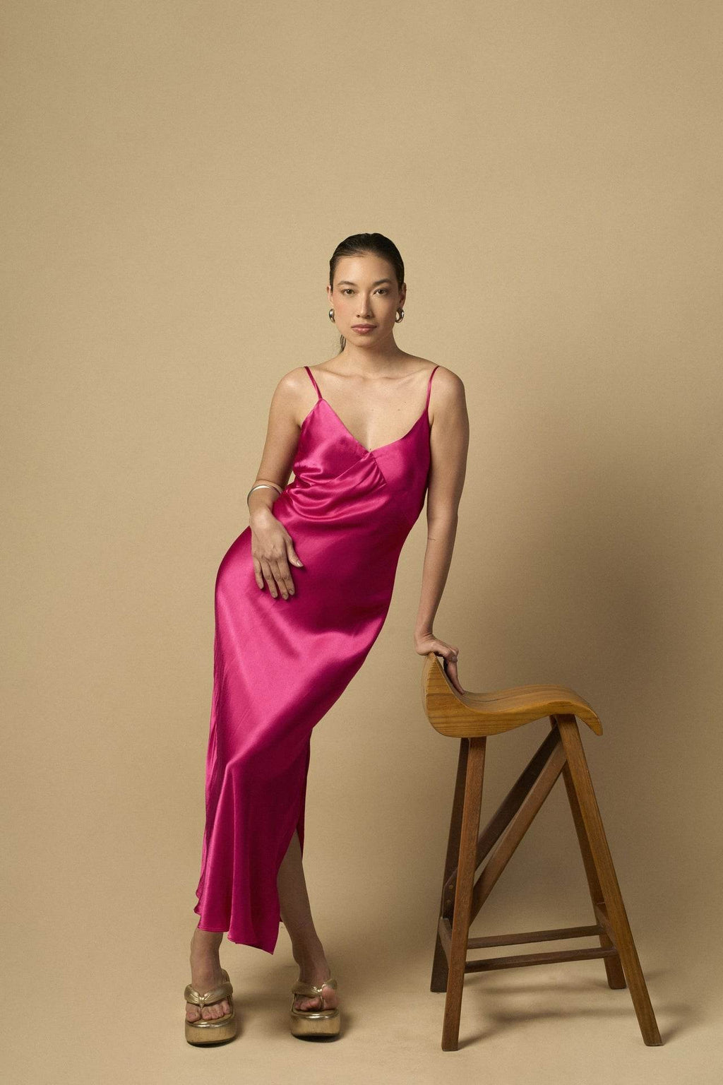 SLIP DRESS ROSA - BOOBOO