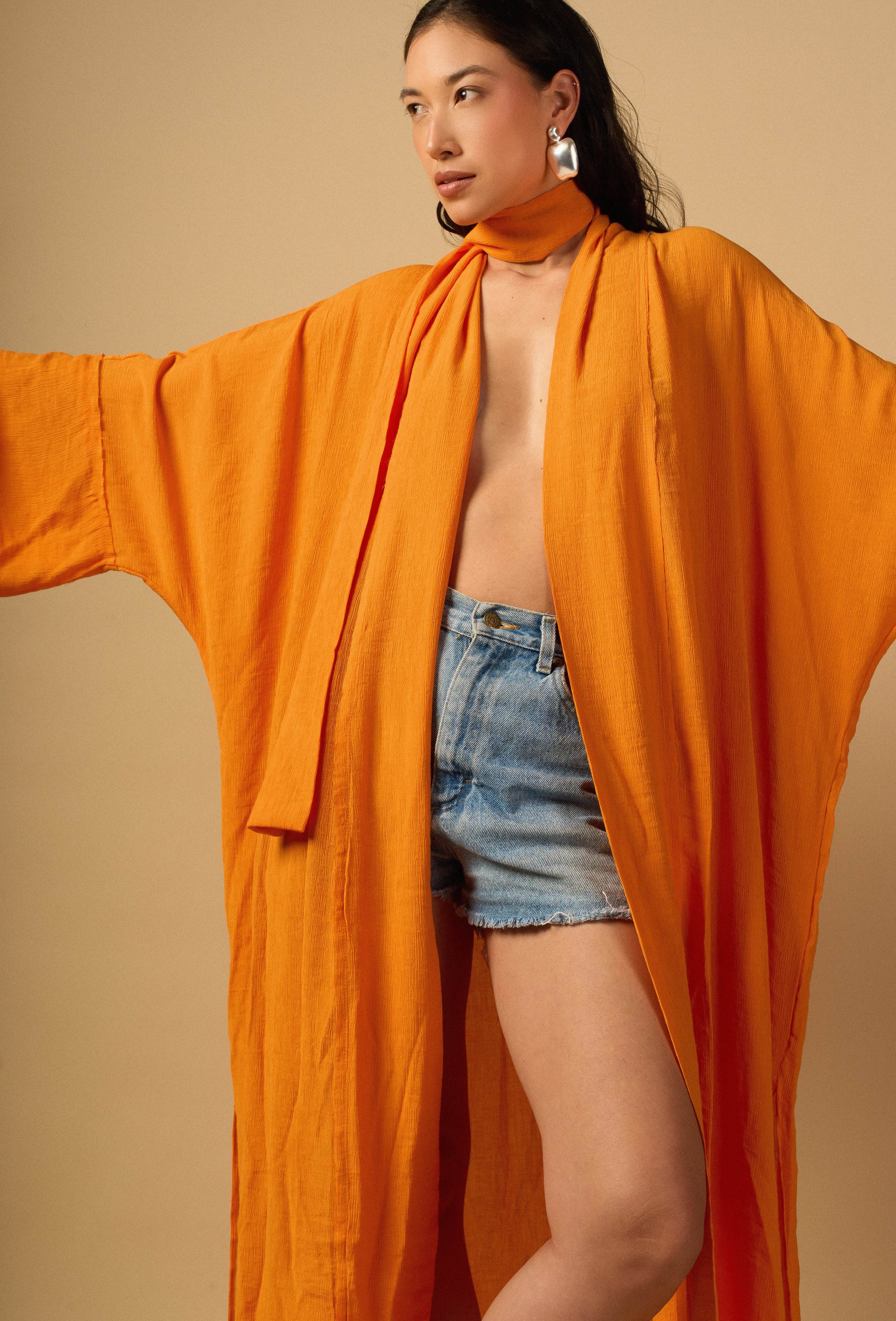 KIMONO YOKO LONGO TANGERINA - BOOBOO