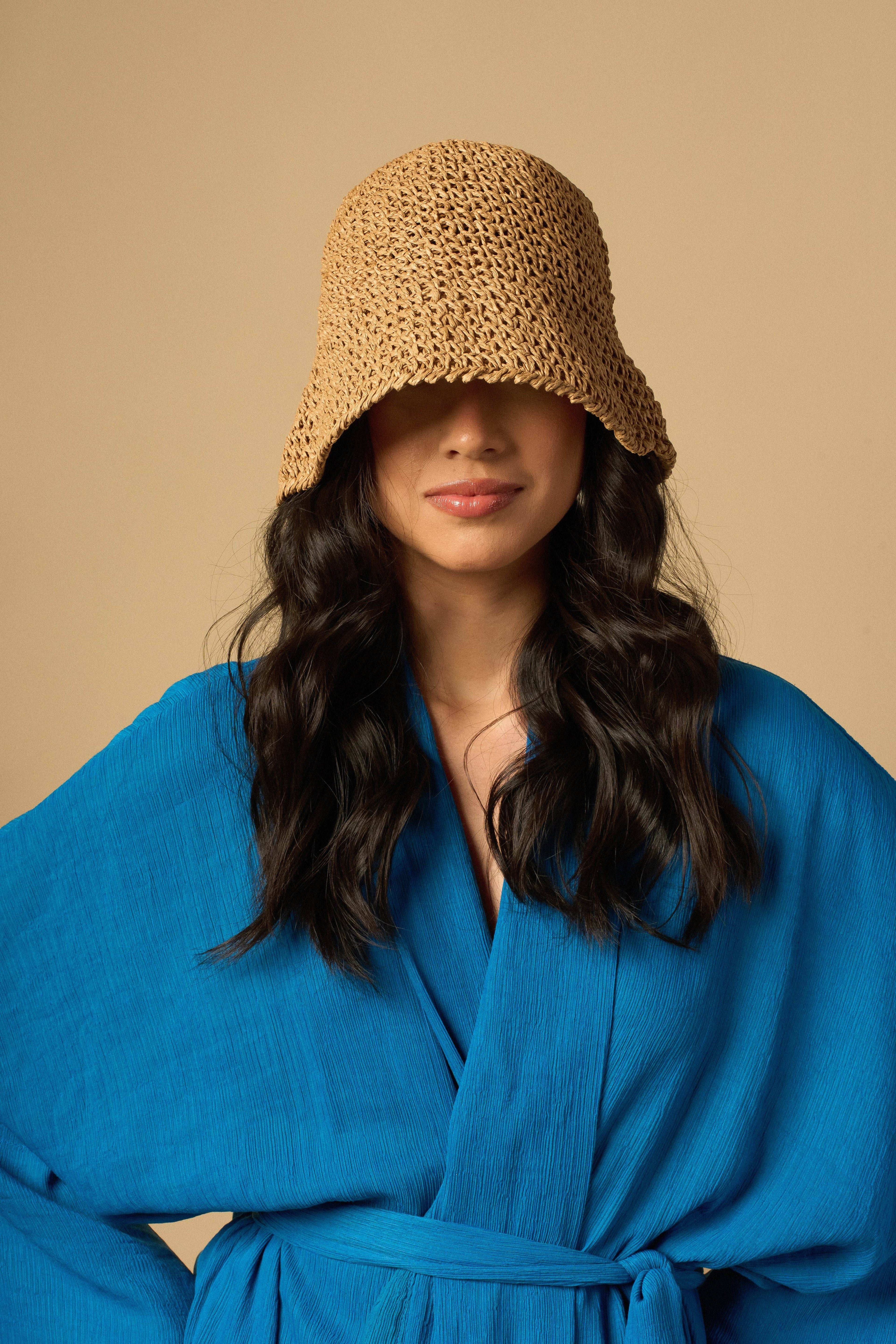 CHAPÉU BUCKET PALHA NATURAL - BOOBOO