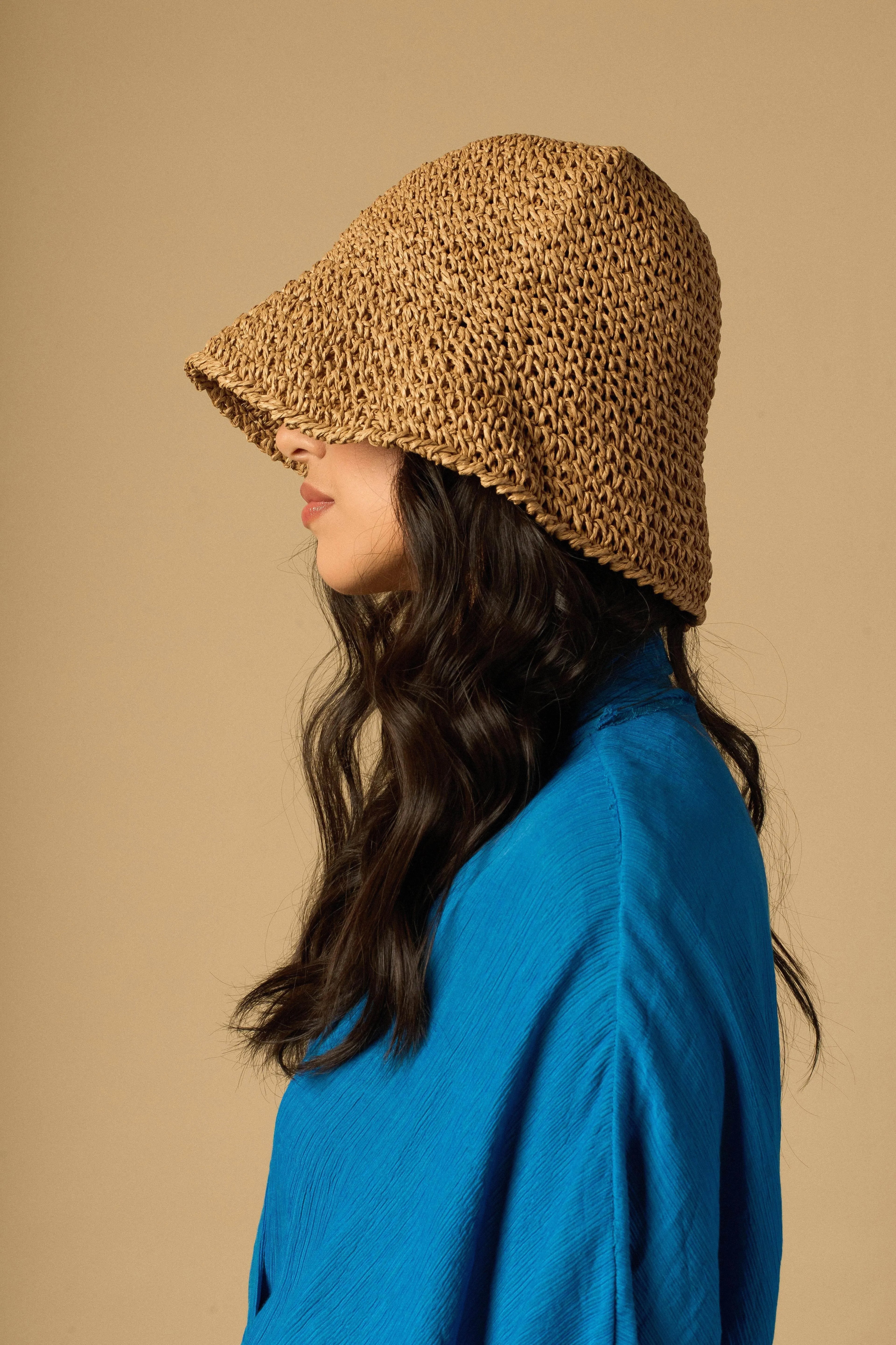 CHAPÉU BUCKET PALHA NATURAL-BOOBOO