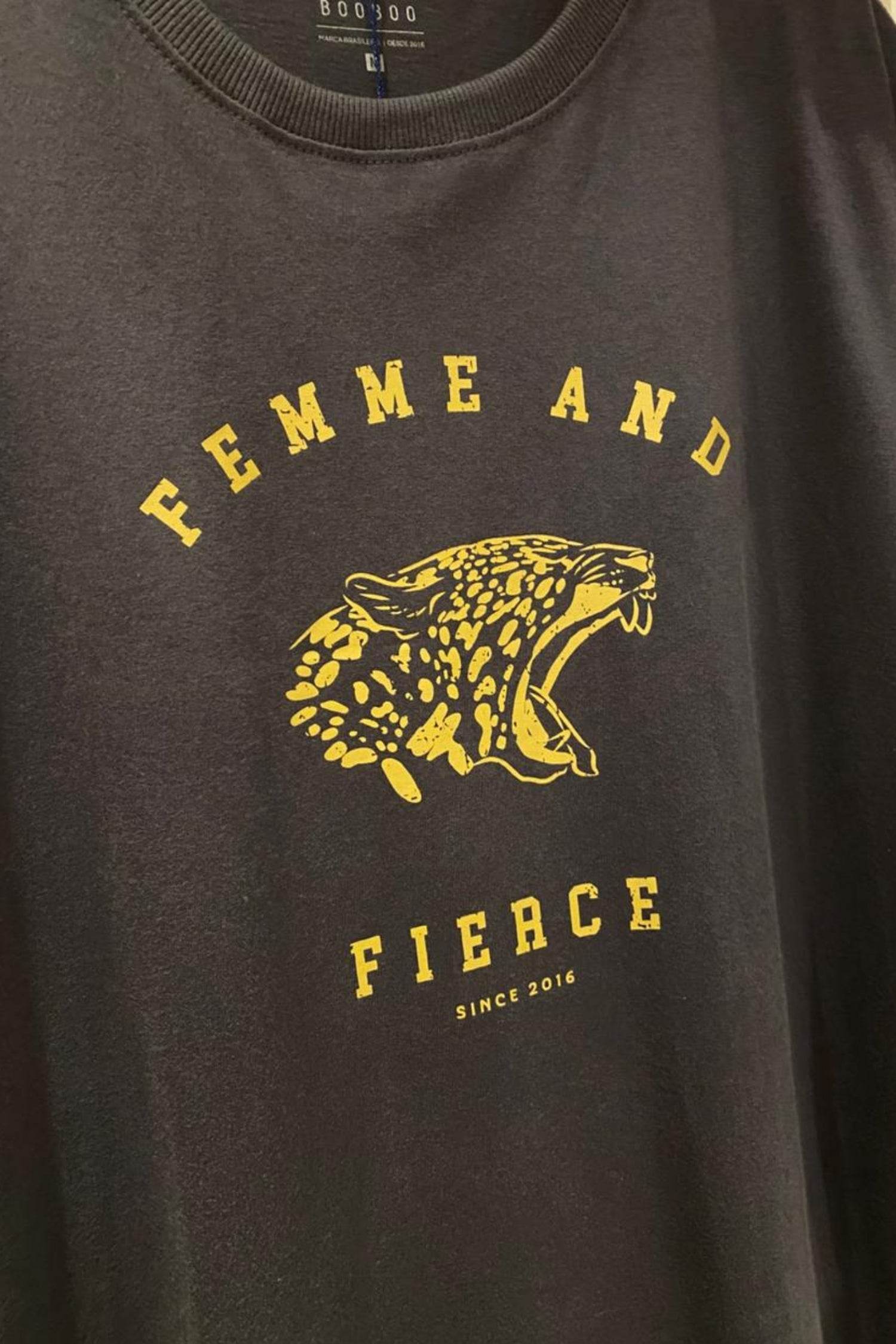 CAMISETA FEMME AND FIERCE CHUMBO - BOOBOO