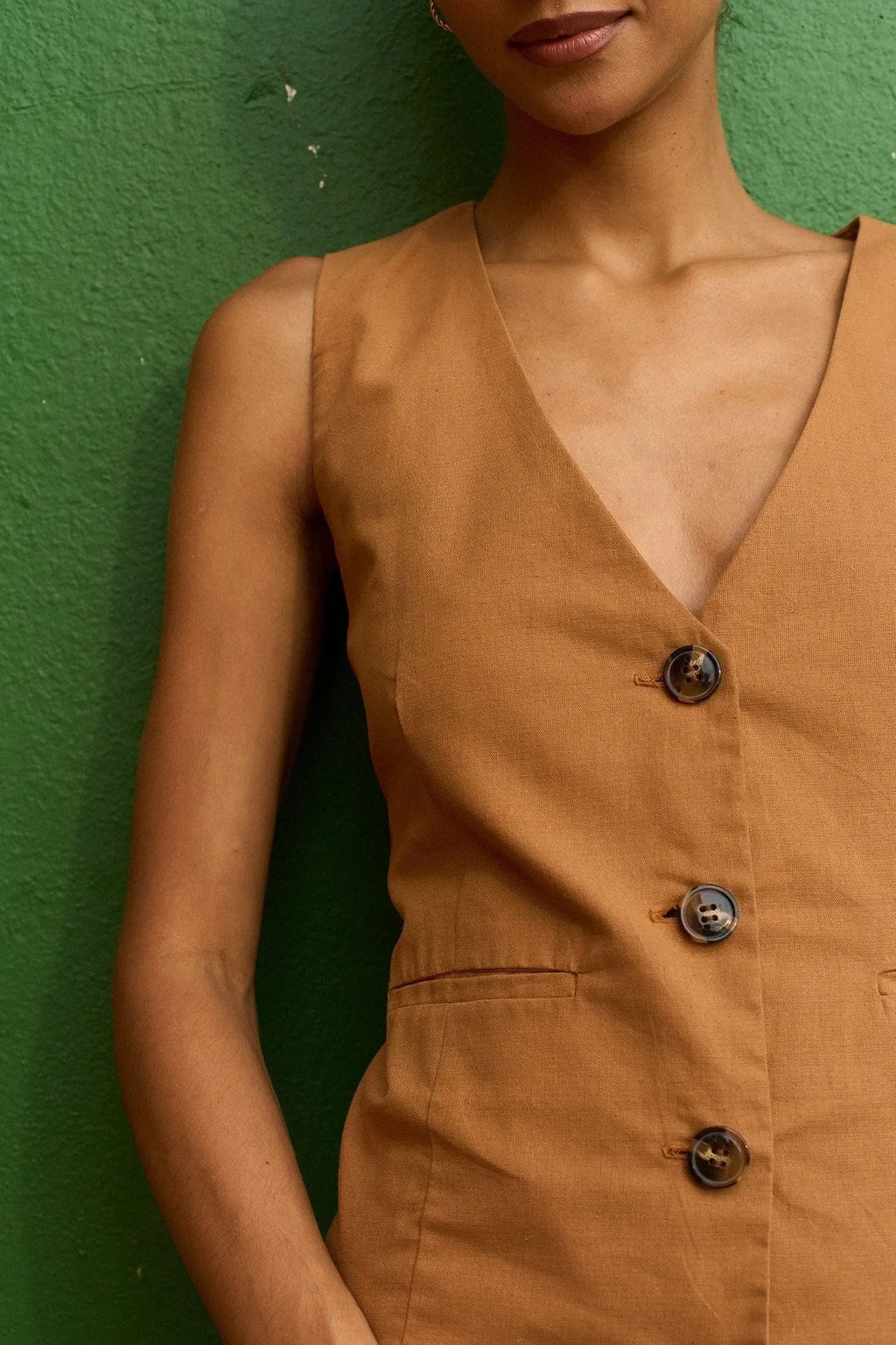 CONJUNTO COLETE MOCCA-BOOBOO
