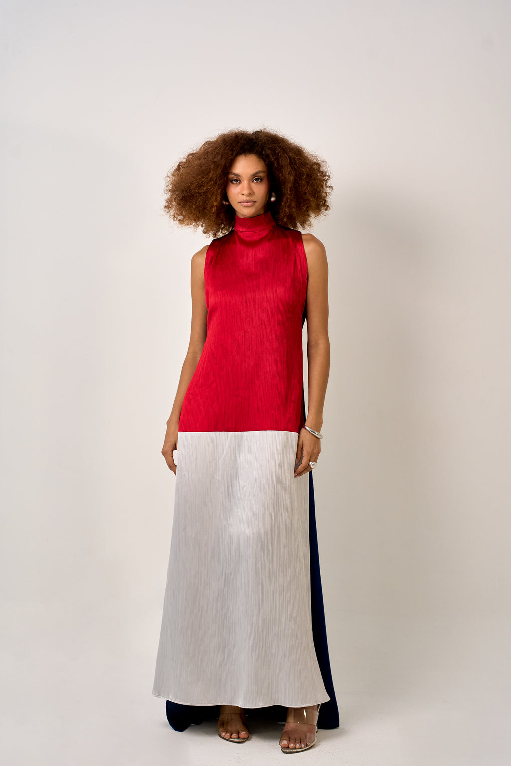 VESTIDO COLOR BLOCK MARINHO