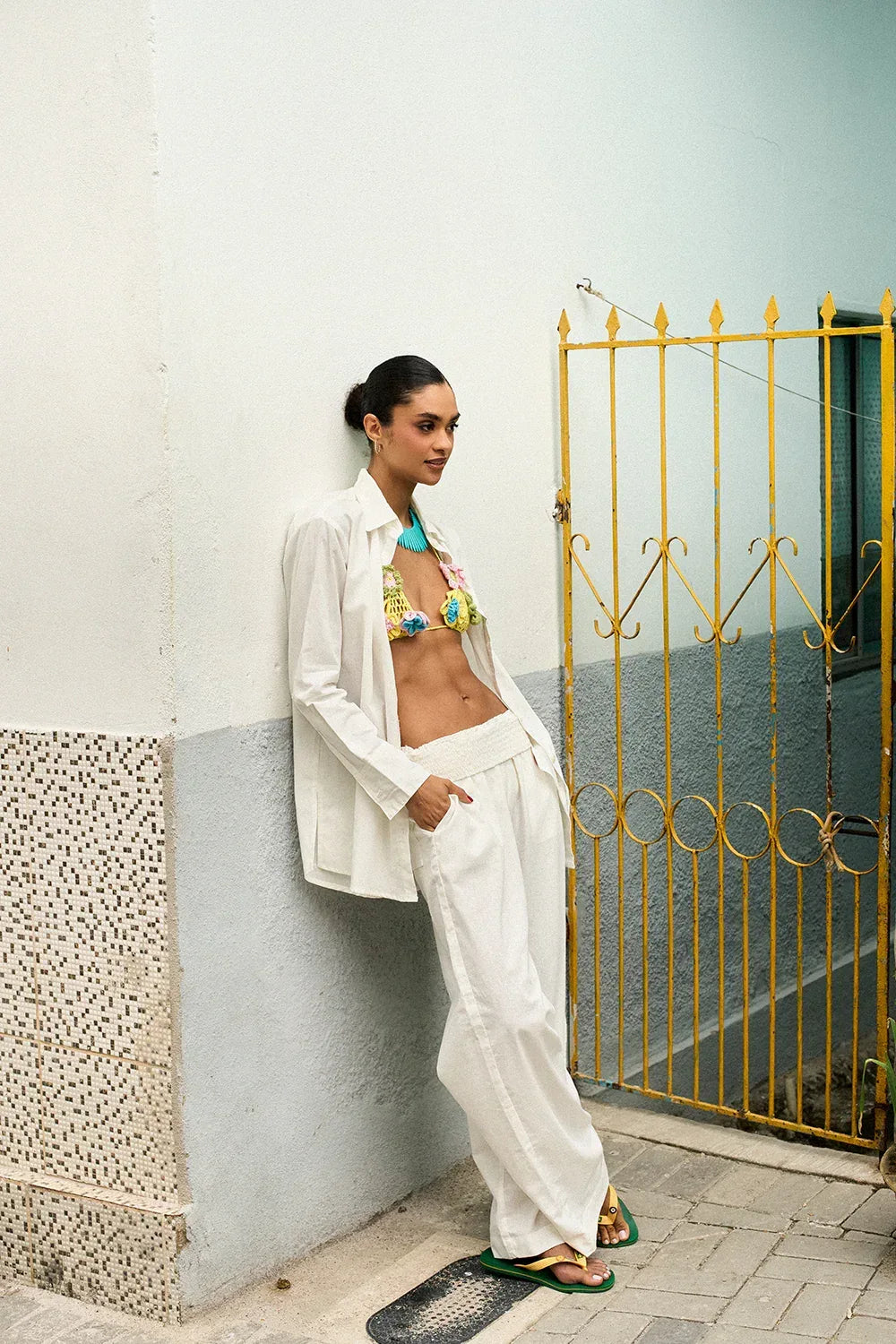 CAMISA LINHO OFF WHITE - BOOBOO