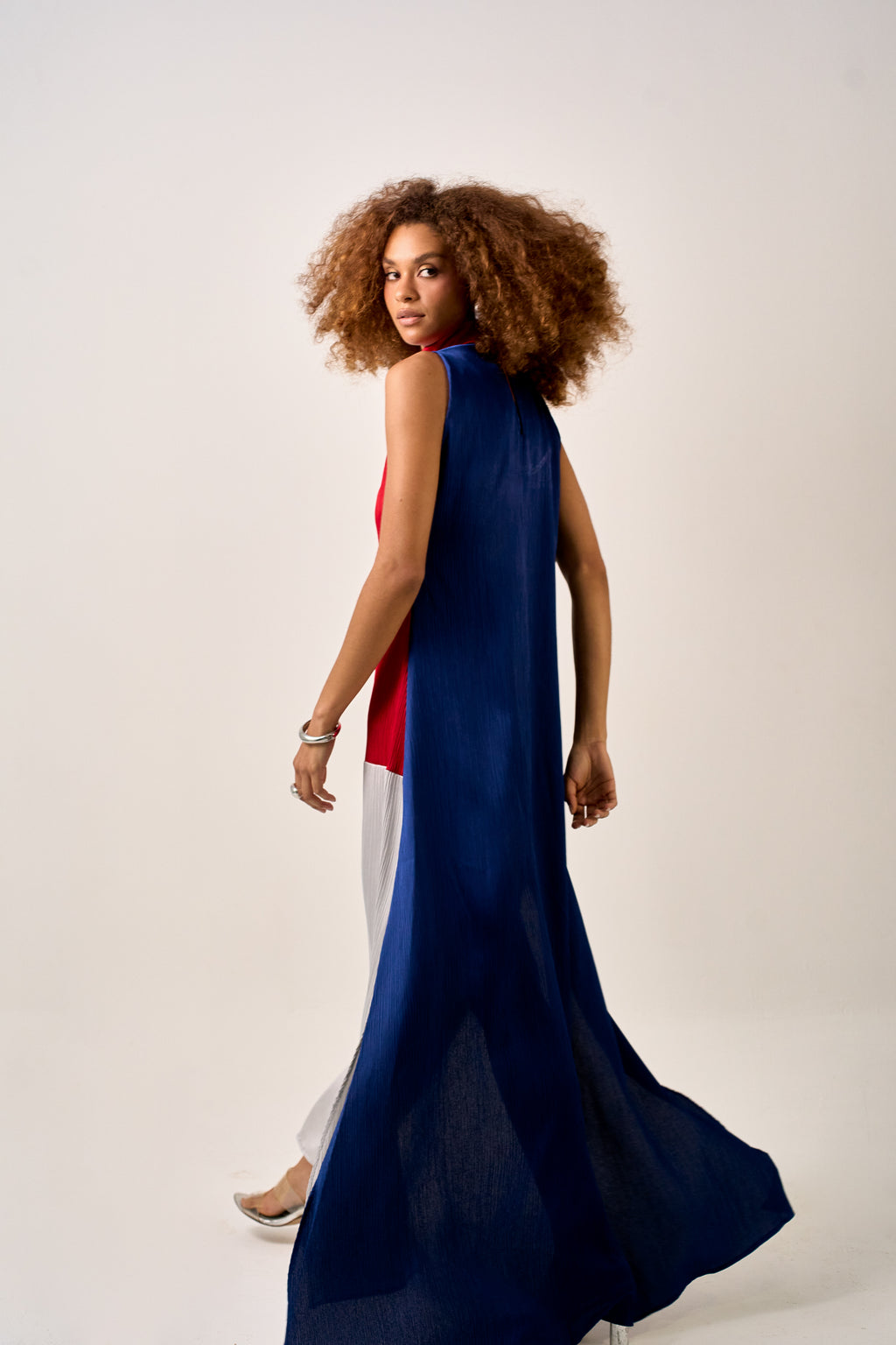 VESTIDO COLOR BLOCK MARINHO