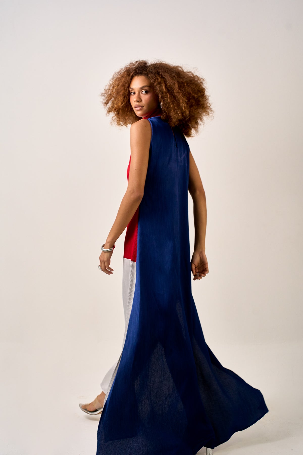 VESTIDO COLOR BLOCK MARINHO