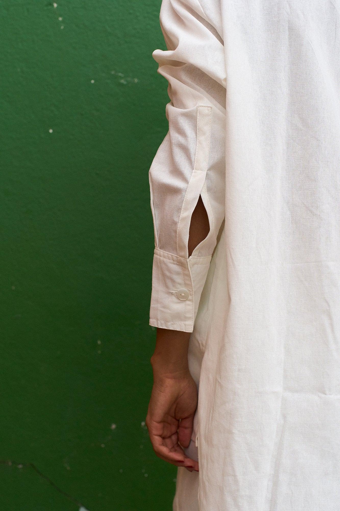 CAMISA LINHO OFF WHITE - BOOBOO