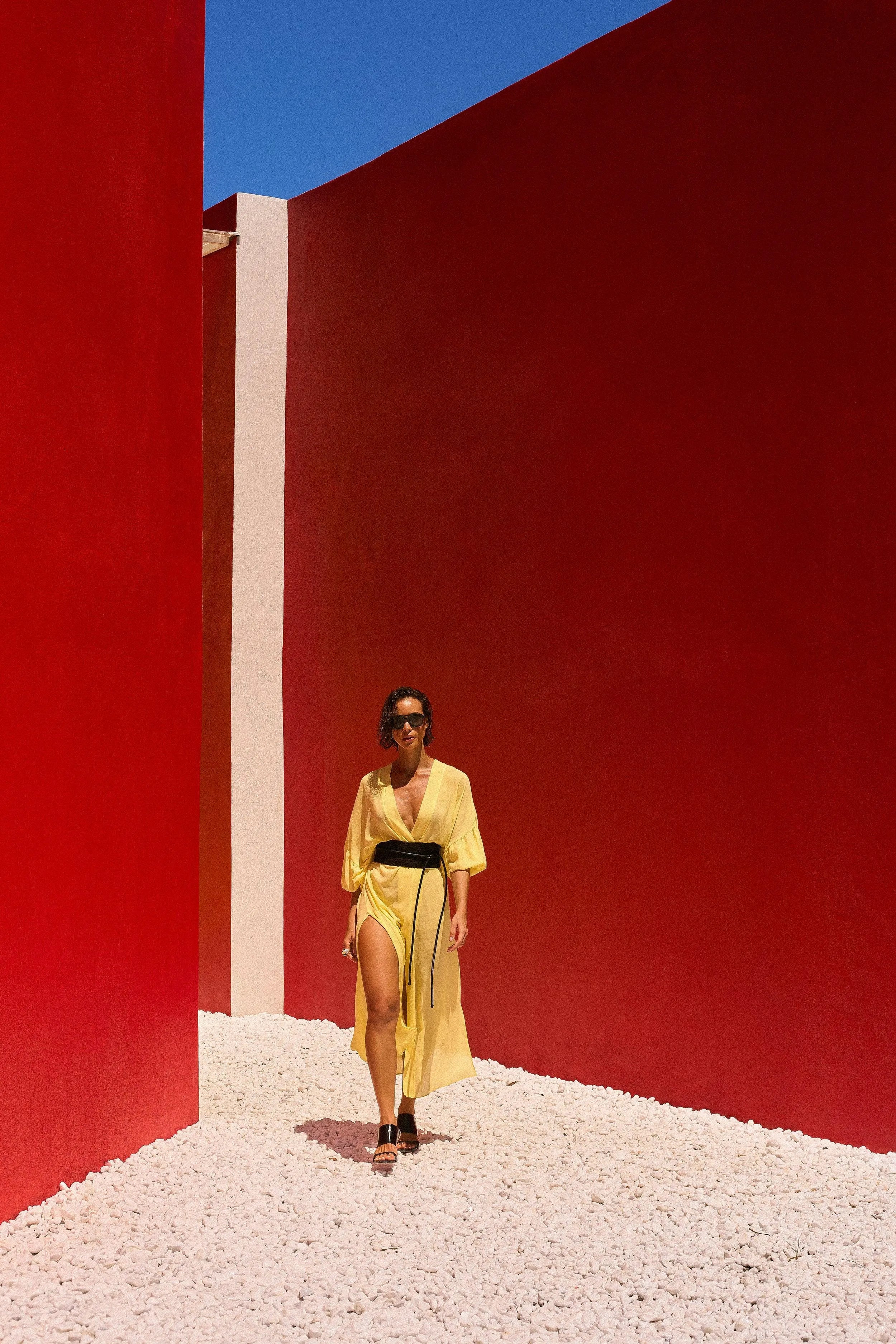 KIMONO LONGO AMARELO-BOOBOO