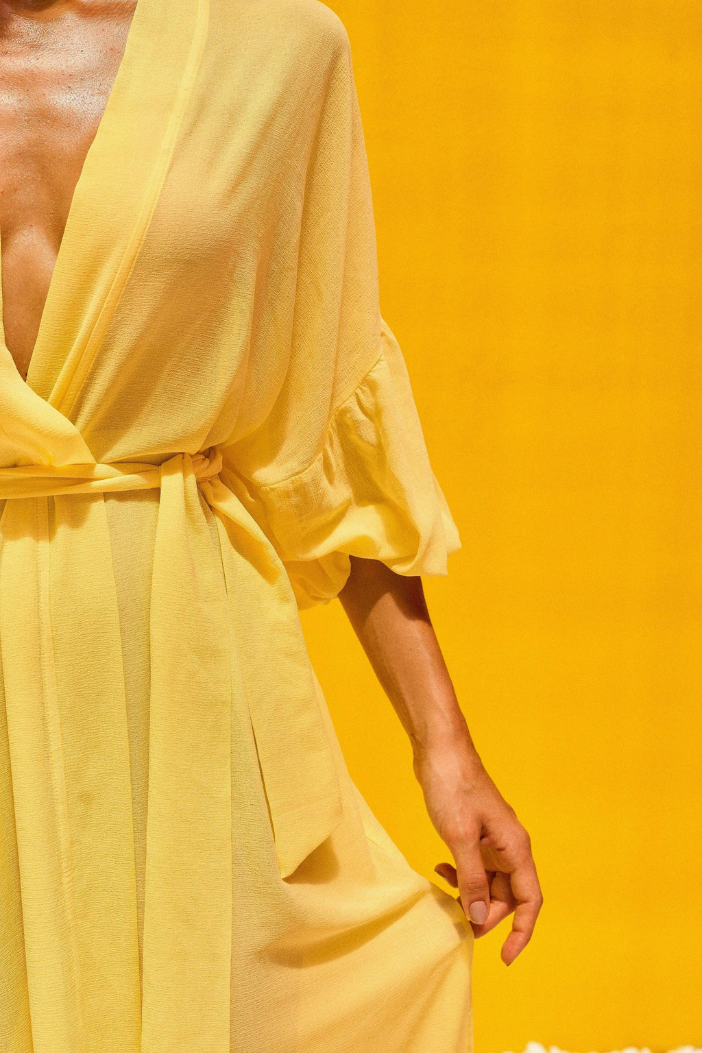 KIMONO LONGO AMARELO-BOOBOO
