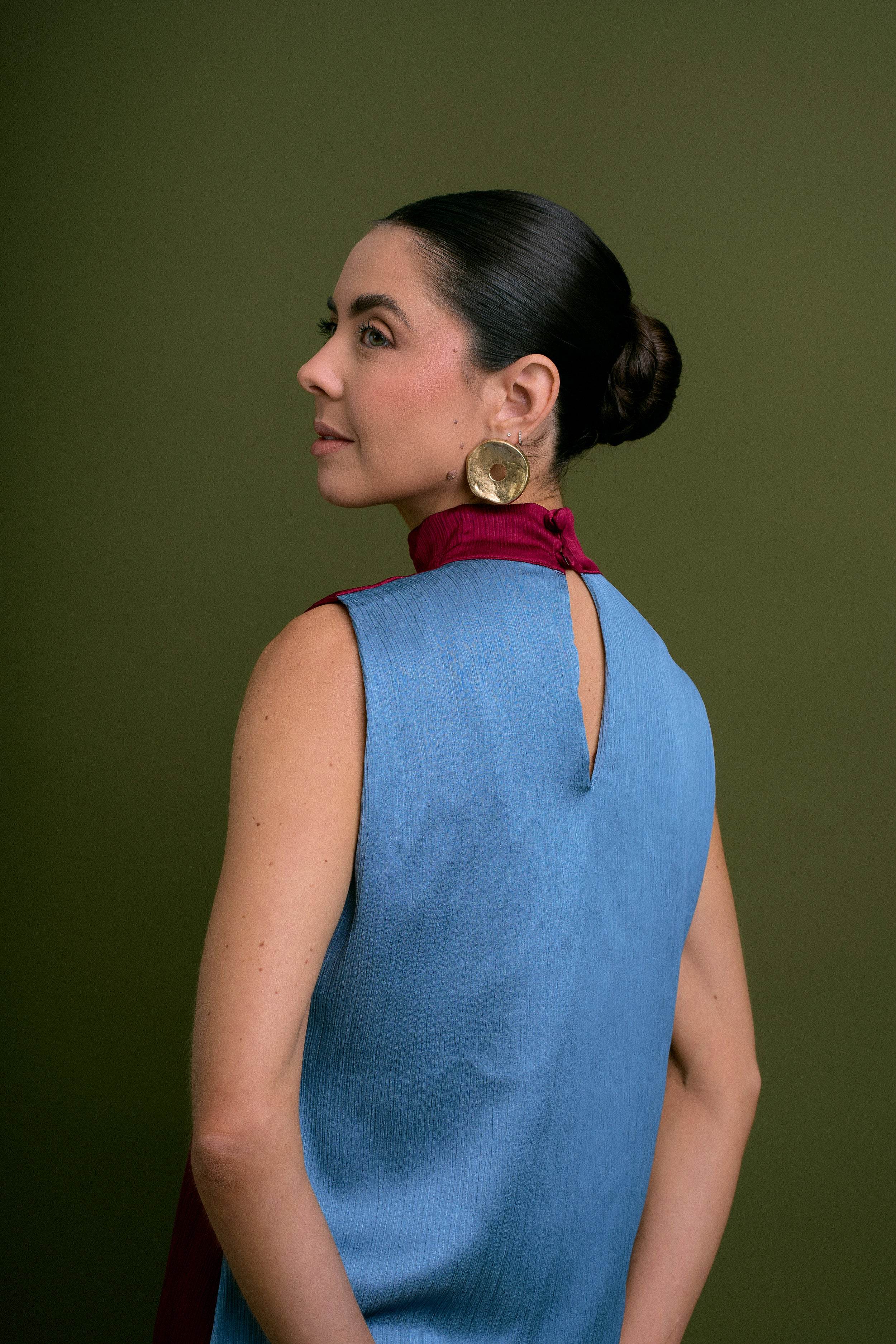 VESTIDO FESTA COLOR BLOCK - BOOBOO