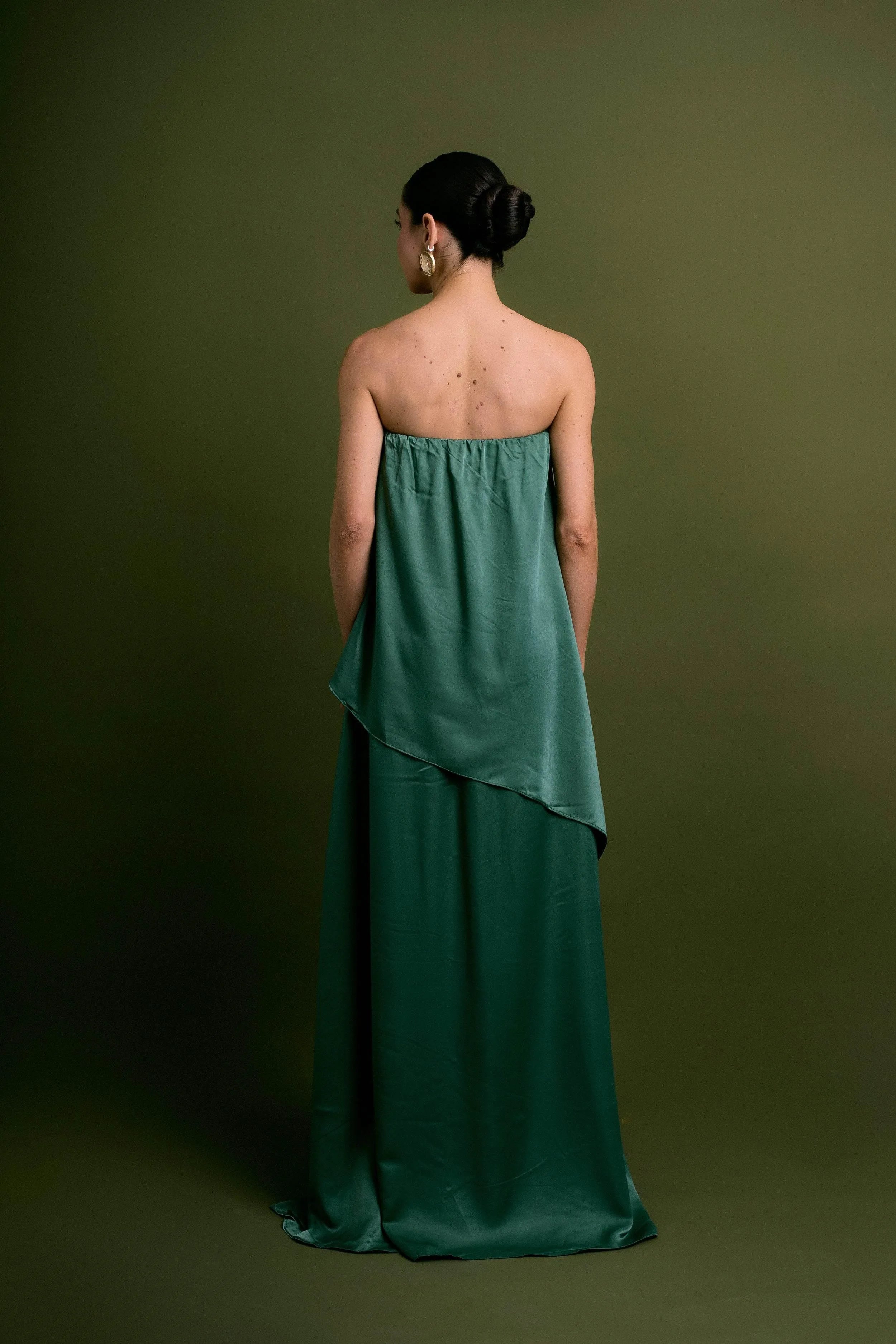 VESTIDO FESTA CAMADA VERDE-BOOBOO