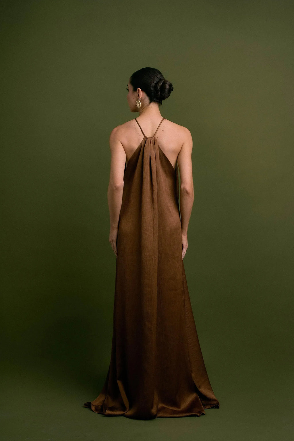 VESTIDO FESTA MARROM-BOOBOO