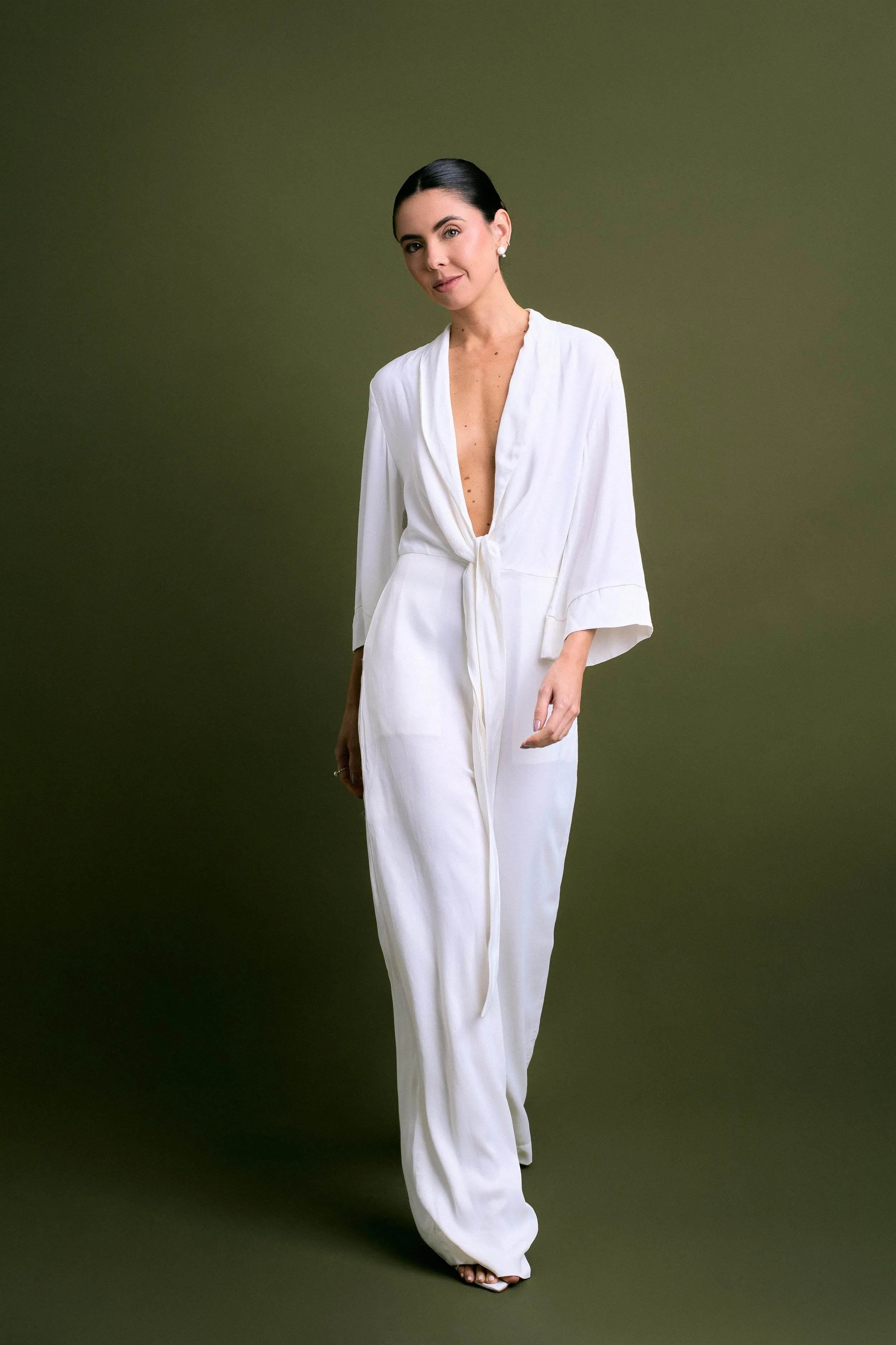 MACACÃO LAÇO OFF WHITE - BOOBOO Bride