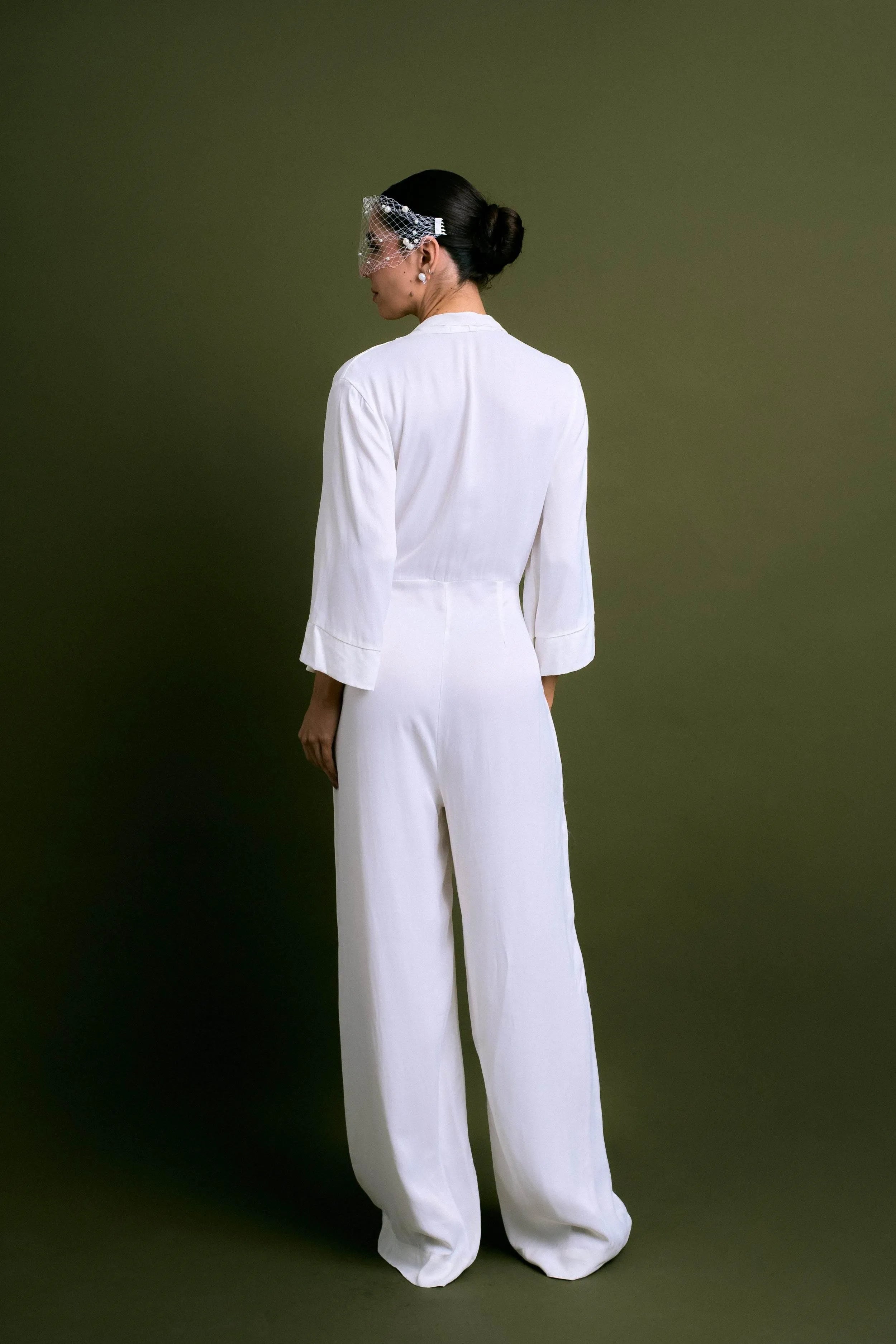 MACACÃO LAÇO OFF WHITE - BOOBOO Bride