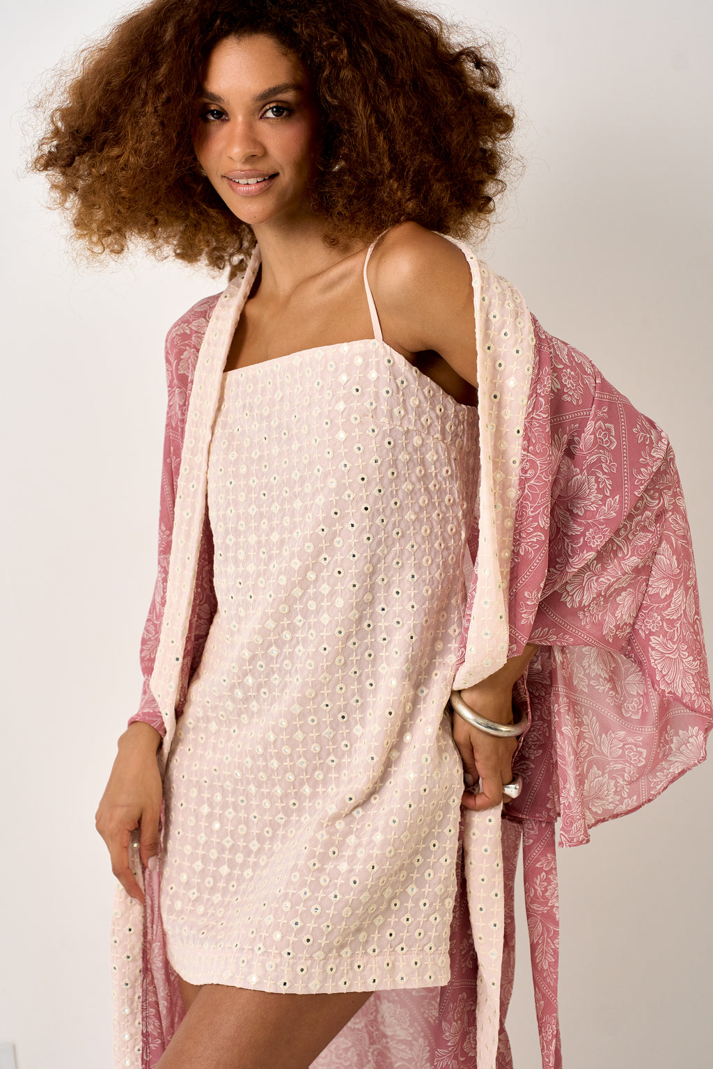 VESTIDO CURTO MOSAICO ROSE