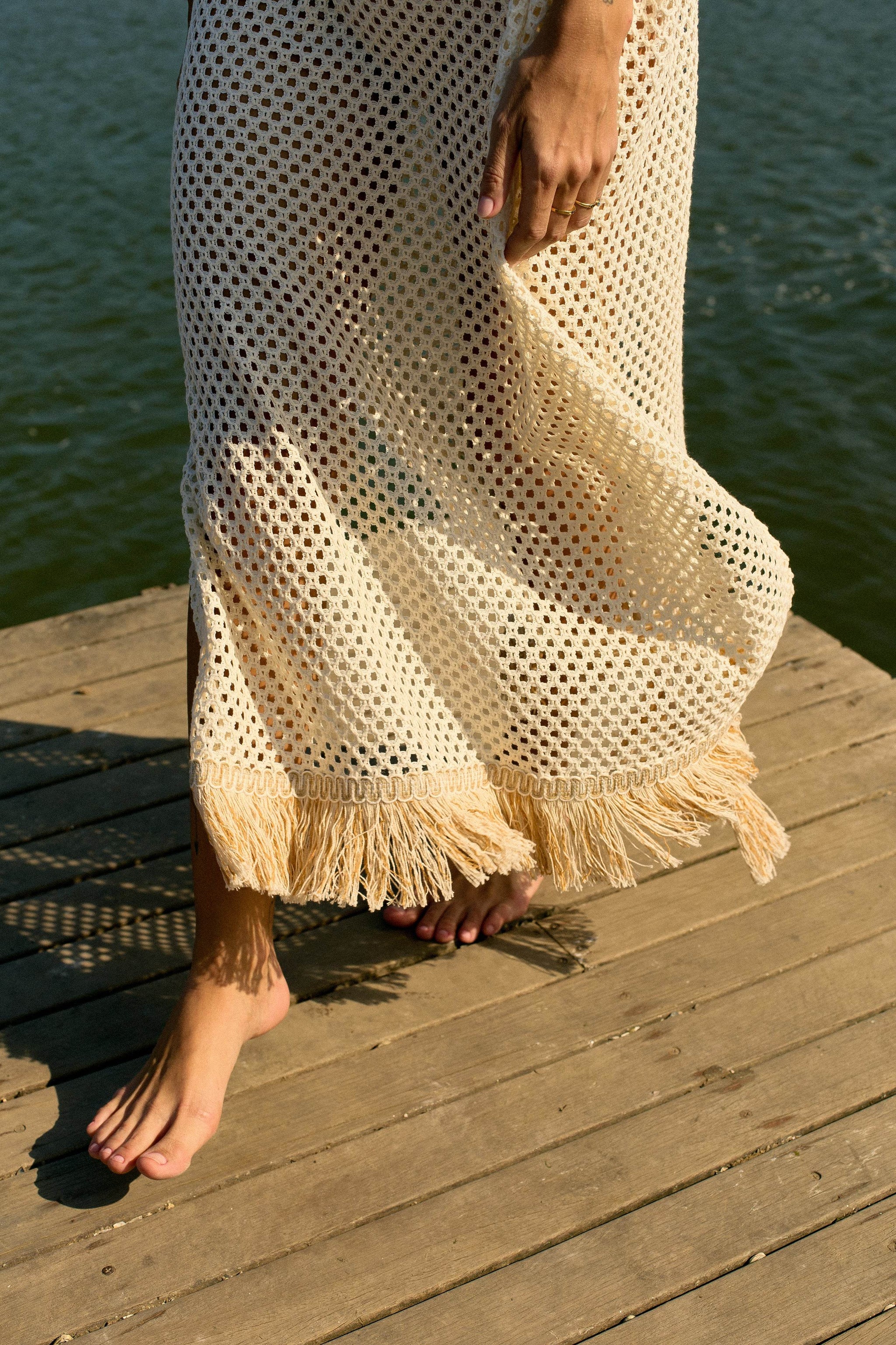 TÚNICA TRAMADA COM FRANJA - BOOBOO