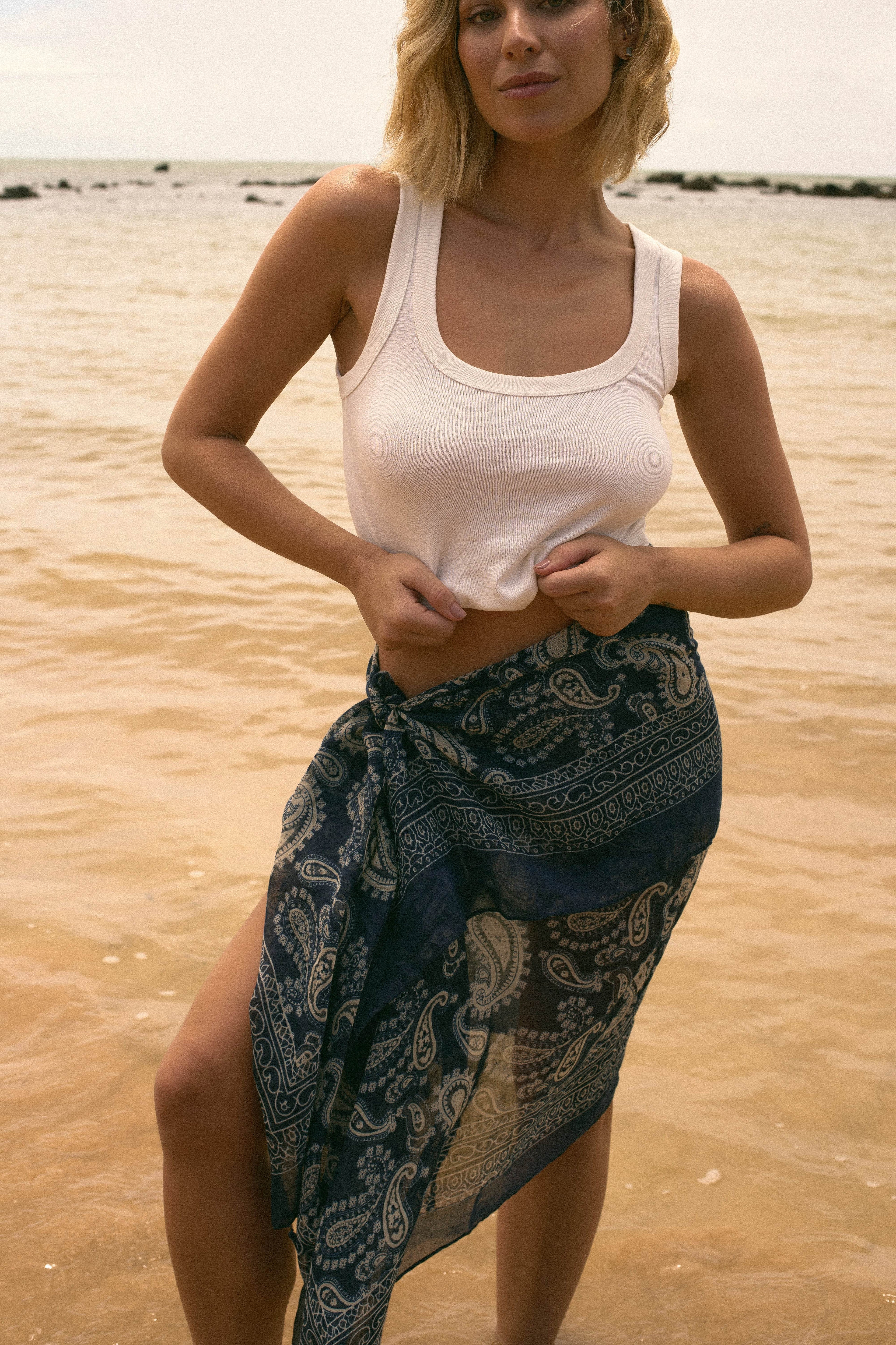 MAXI PANNEAU AZUL PAISLEY - BOOBOO