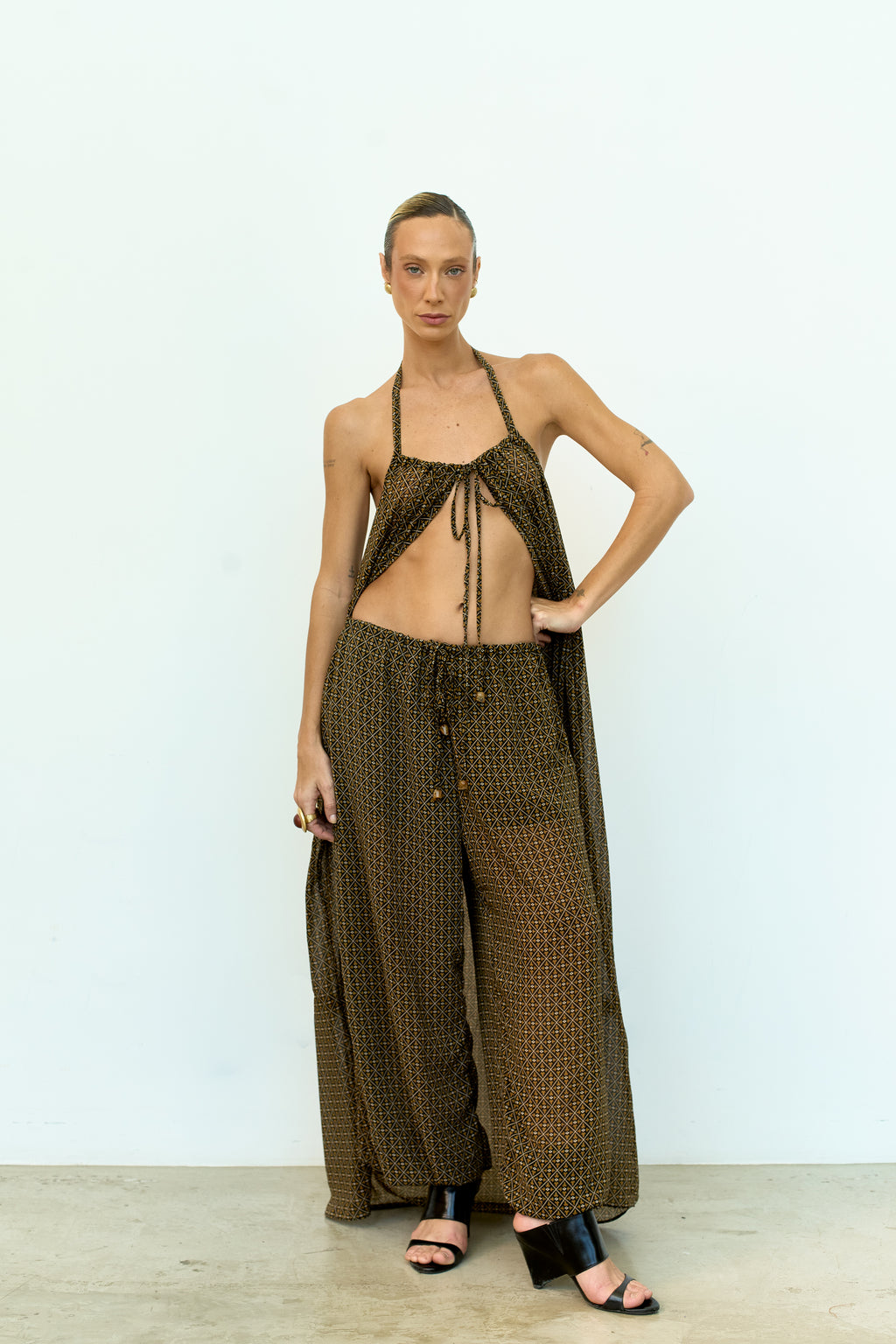 CALÇA BALLOON ESTAMPADA