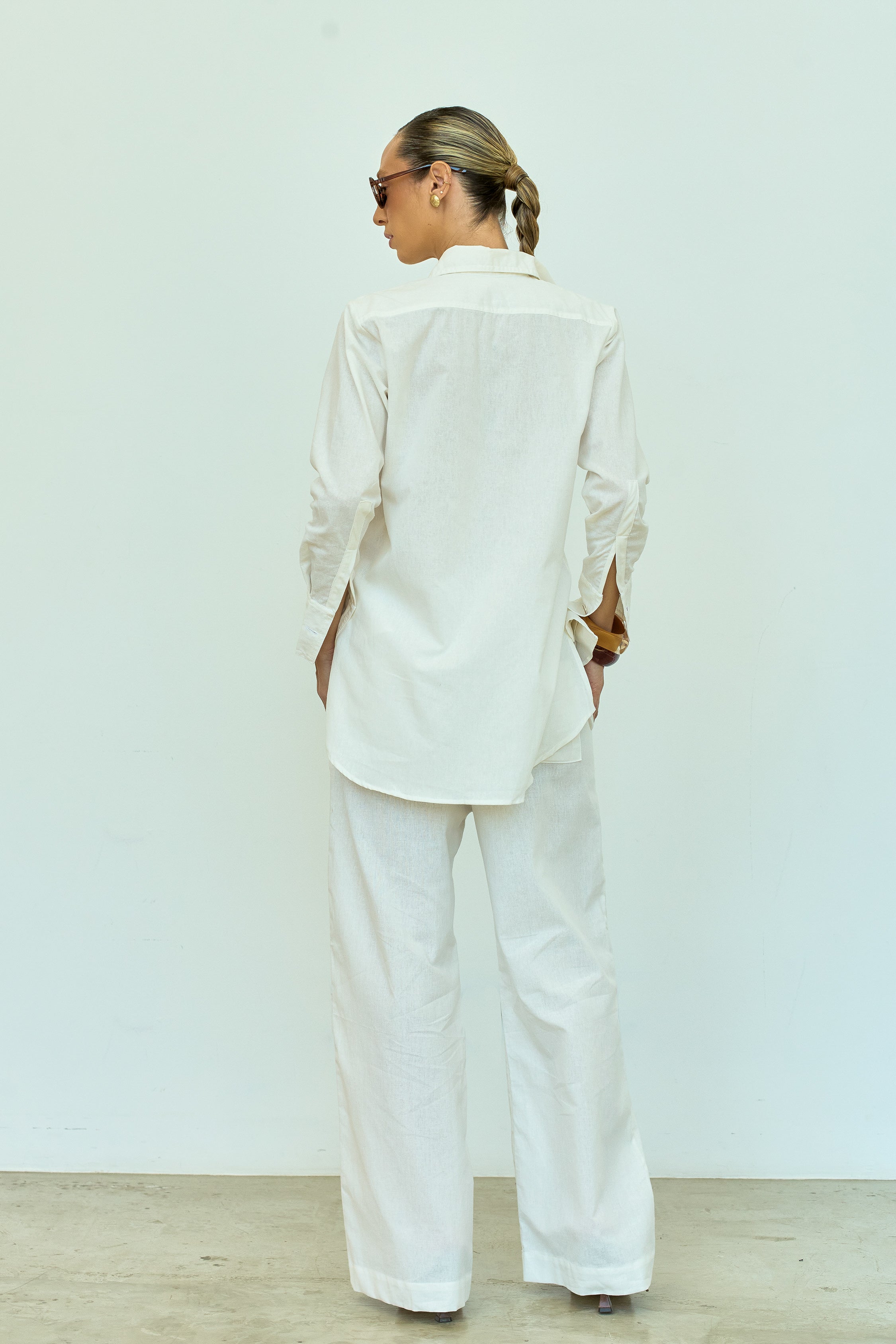 CAMISA LINHO OFF WHITE