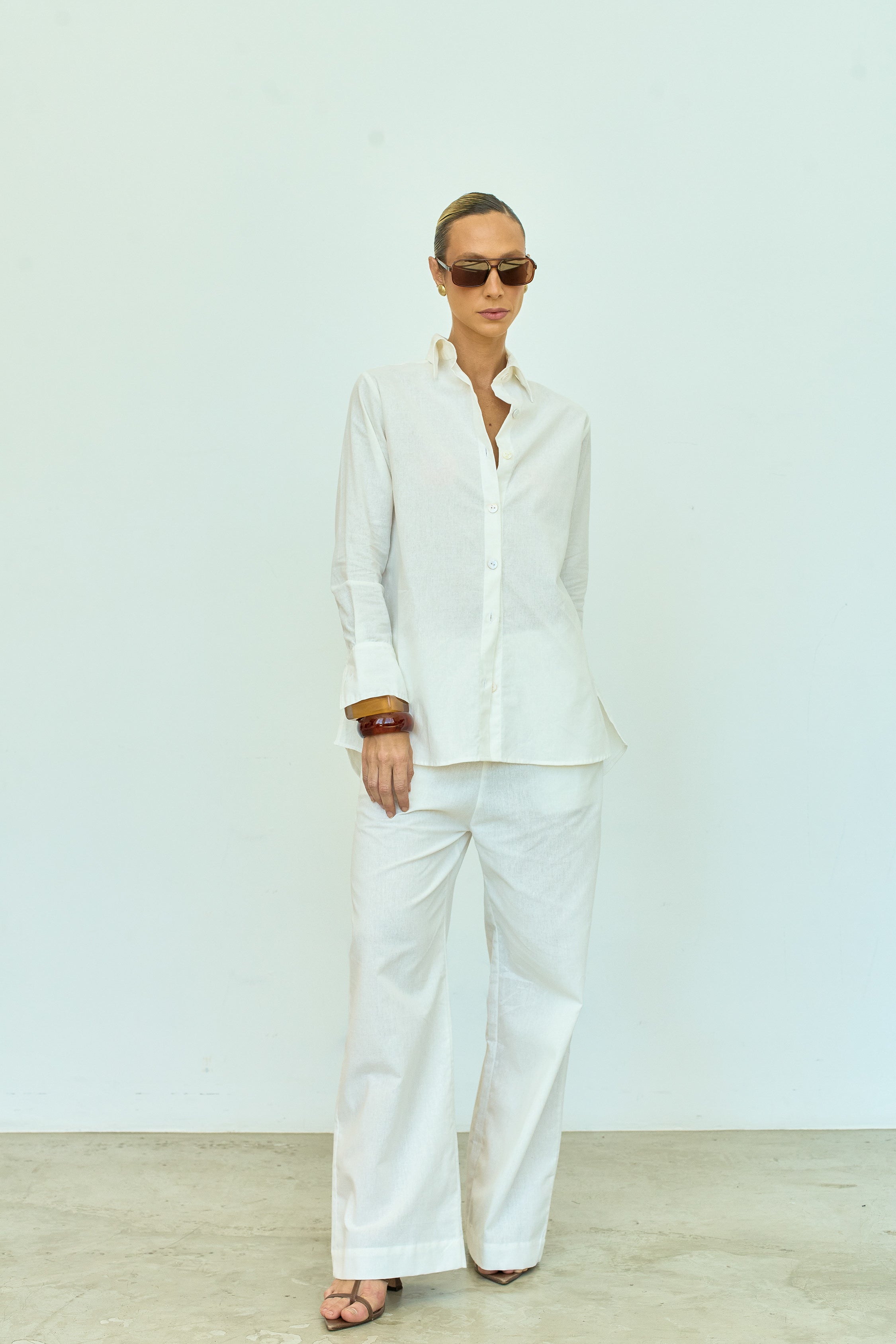 CAMISA LINHO OFF WHITE