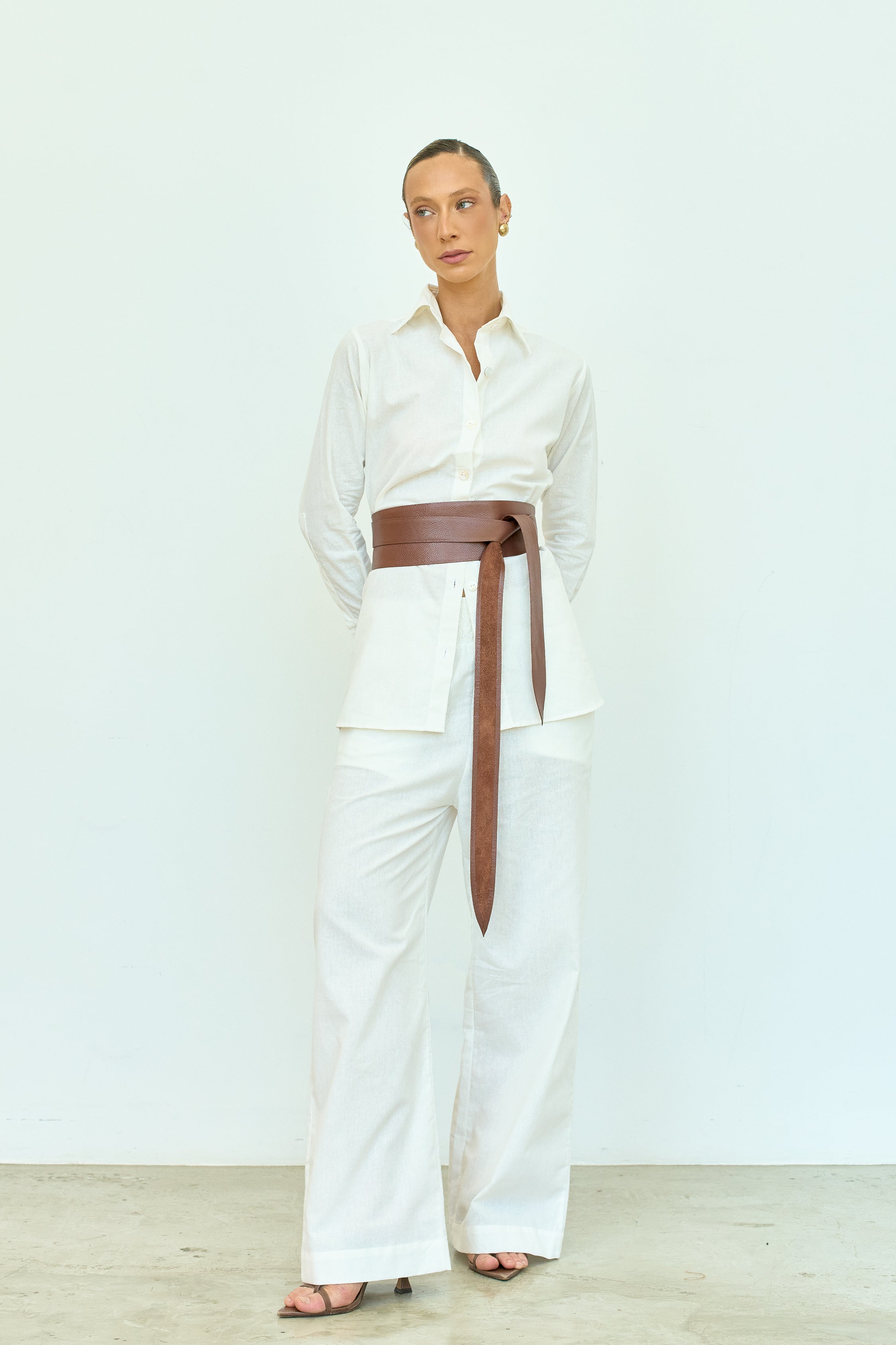 CAMISA LINHO OFF WHITE