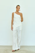 BLUSA ASSIMÉTRICA OFF WHITE